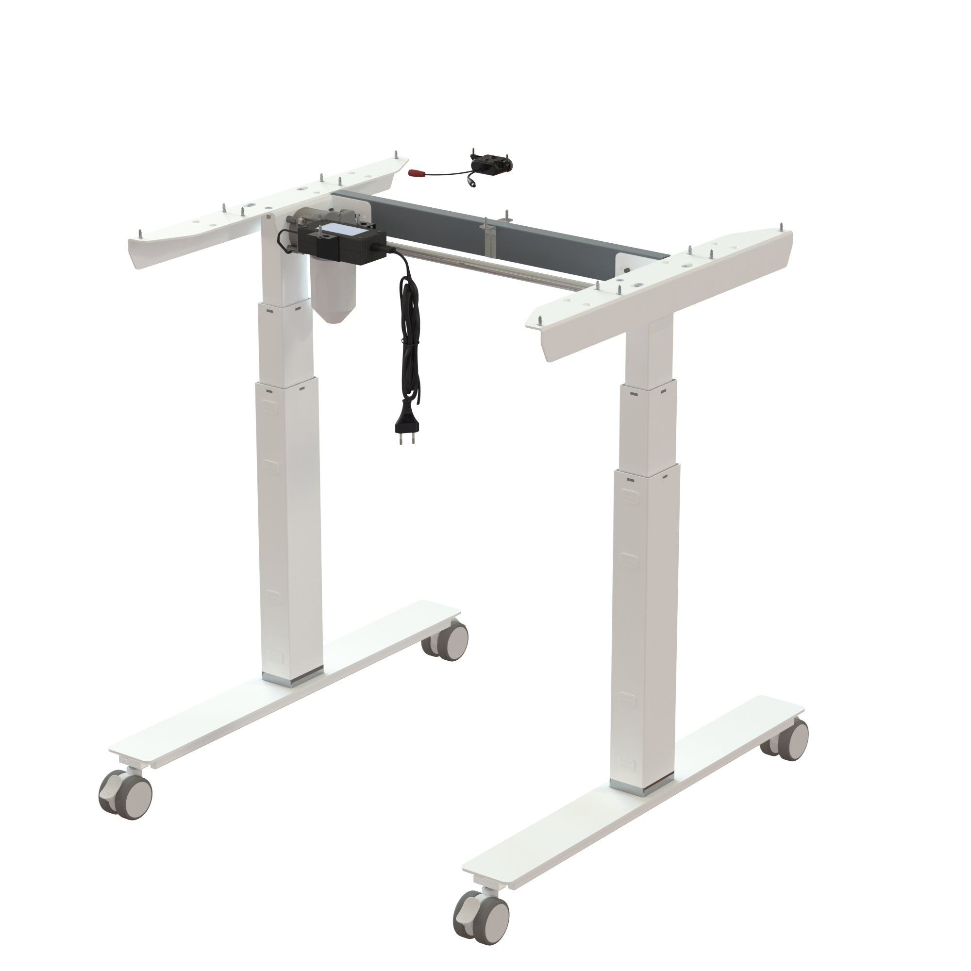 Sit Stand Desk frame | Width 072 cm | White