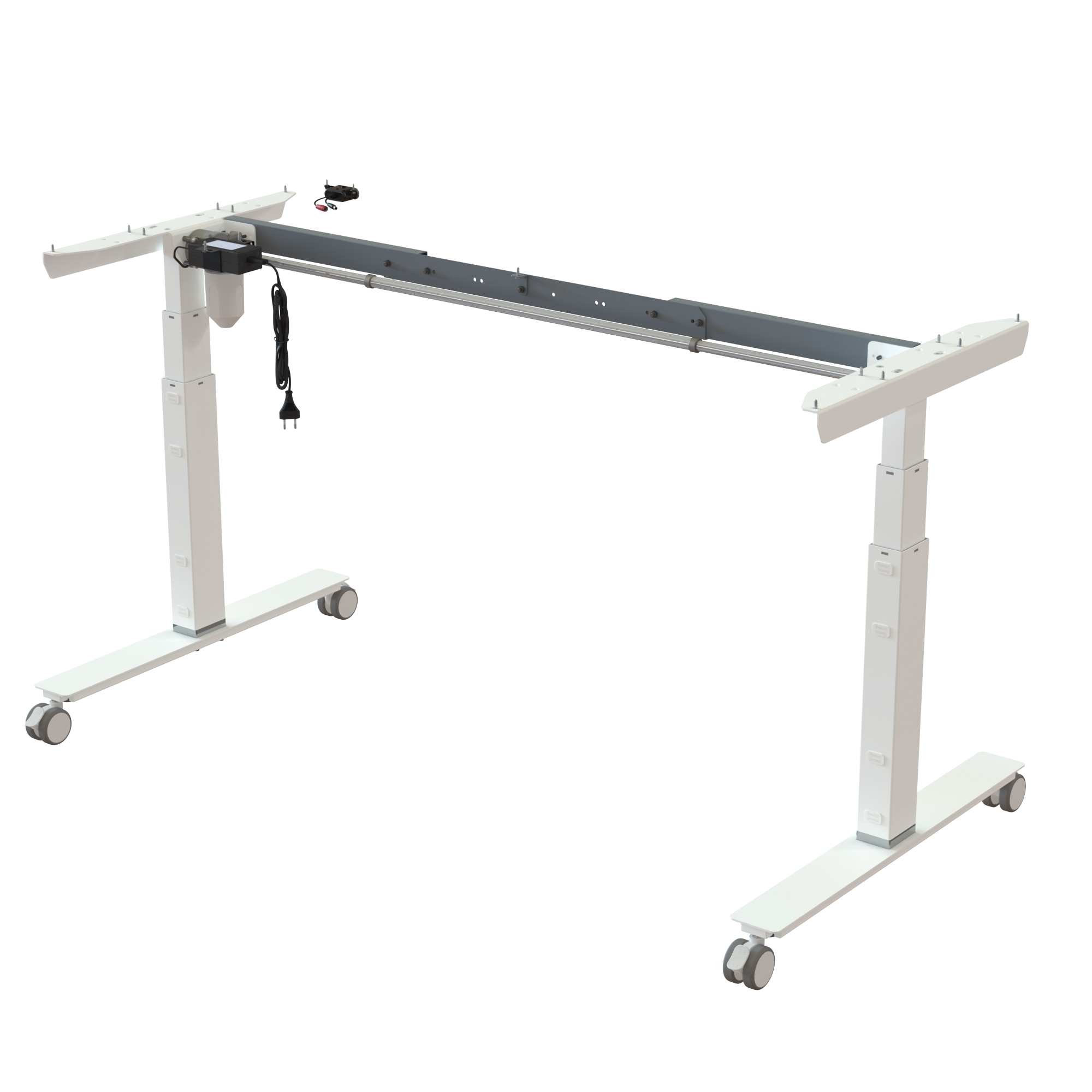 Sit Stand Desk frame | Width 112-152 cm | White
