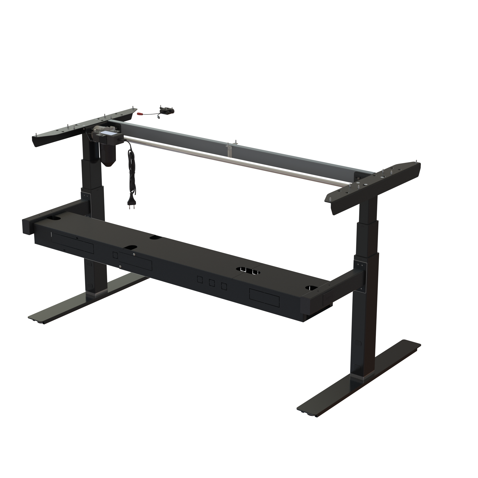 Sit Stand Desk frame | Width 142 cm | Black 