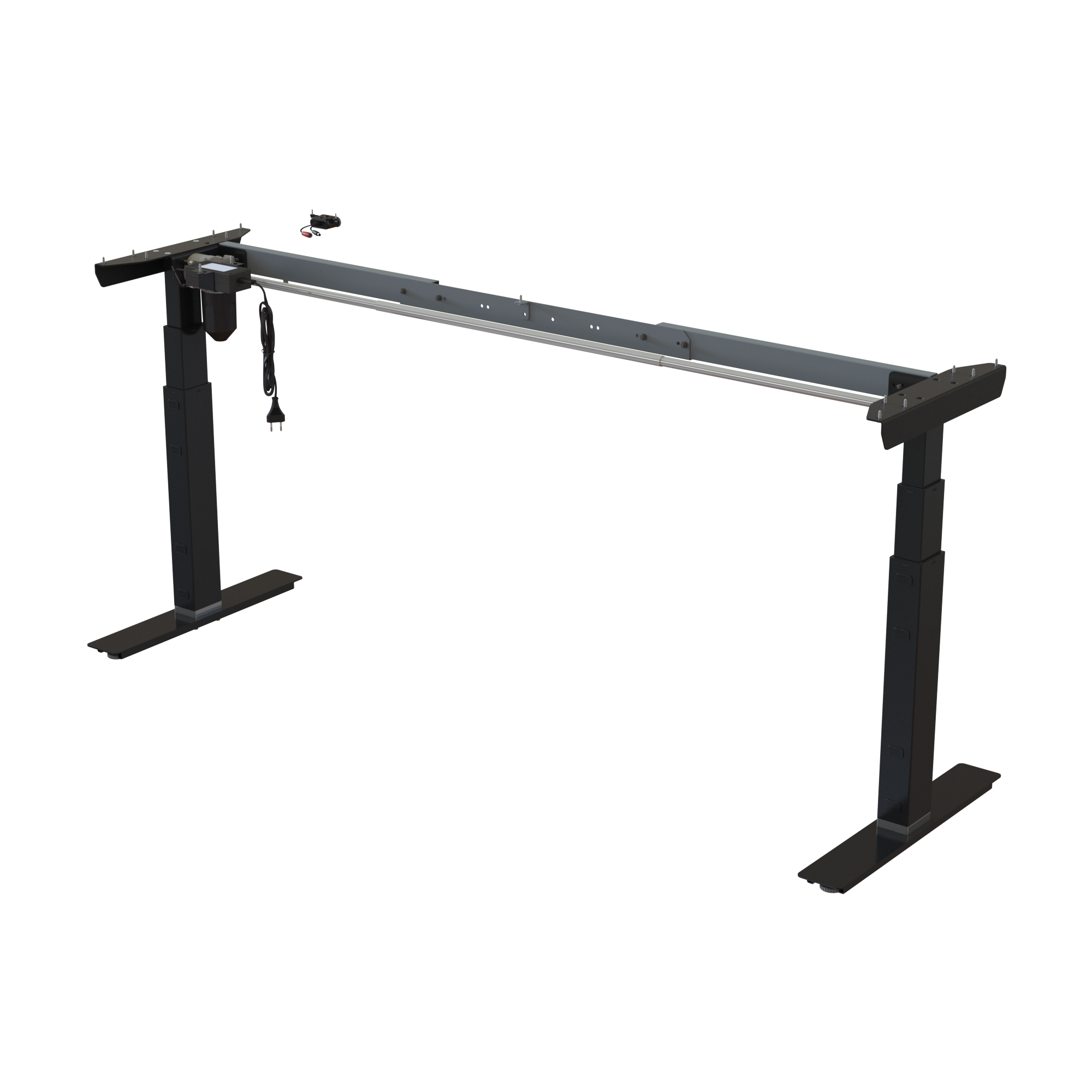 Sit Stand Desk frame | Width 132-172 cm | Black 