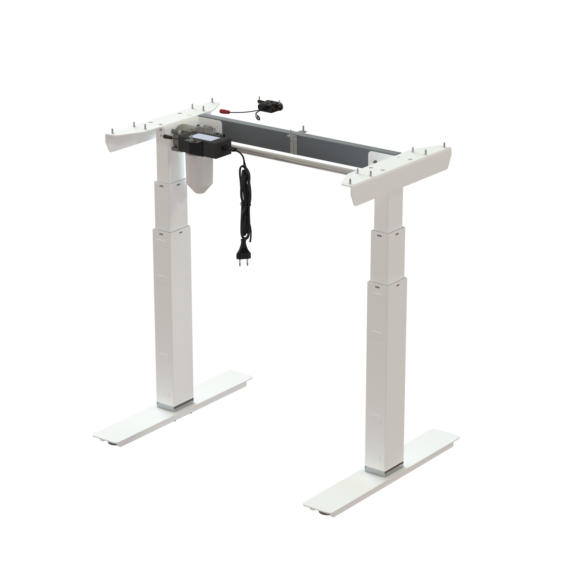 Sit Stand Desk frame | Width 072 cm | White