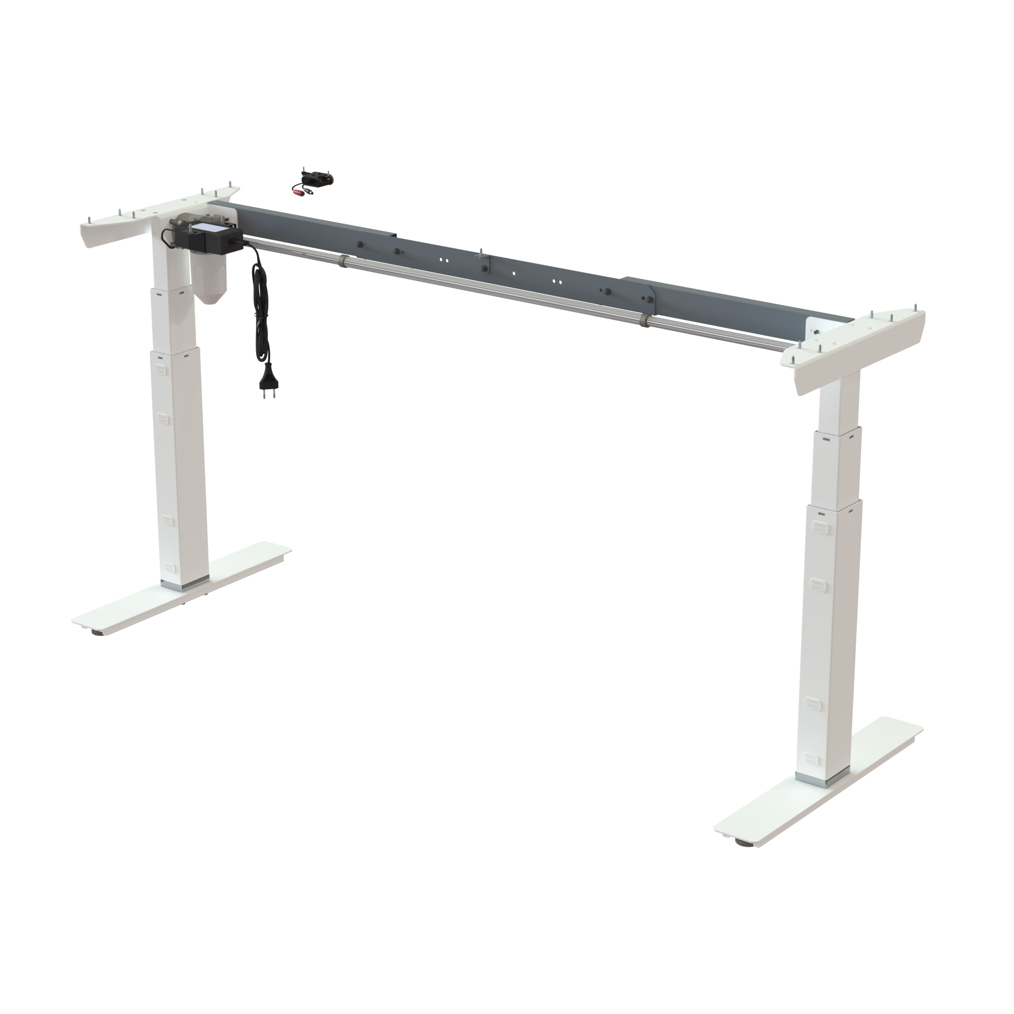 Sit Stand Desk frame | Width 112-152 cm | White