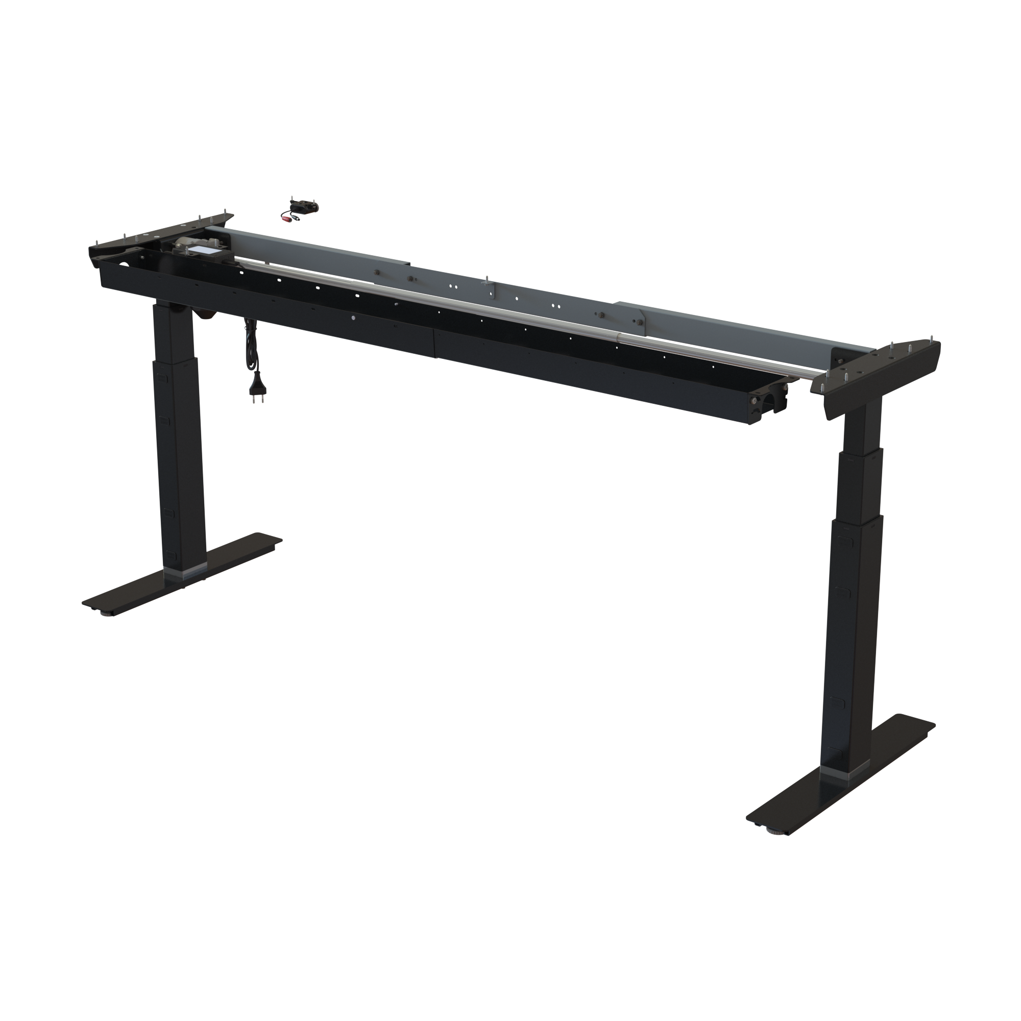 Sit Stand Desk frame | Width 132-172 cm | Black 
