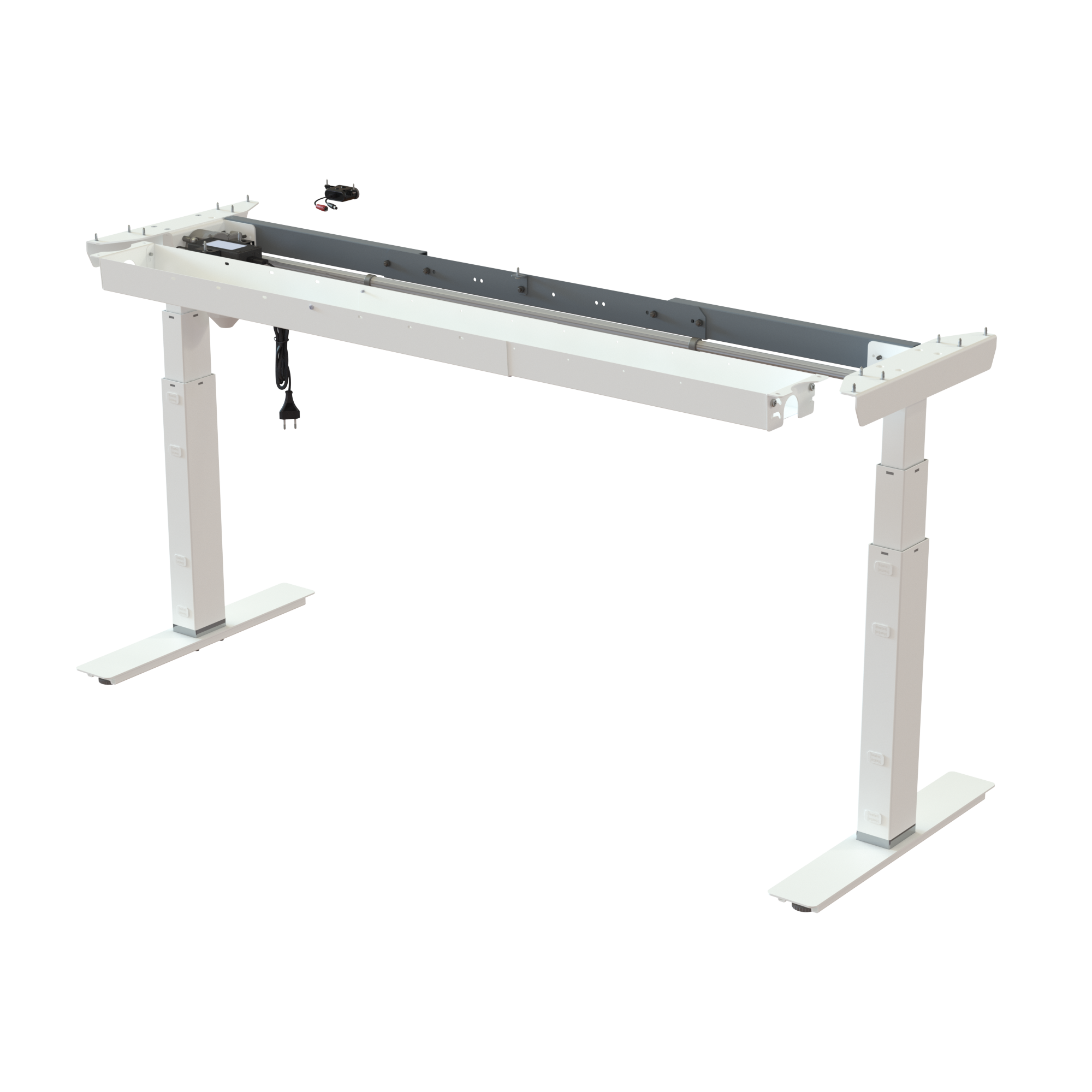 Sit Stand Desk frame | Width 112-152 cm | White
