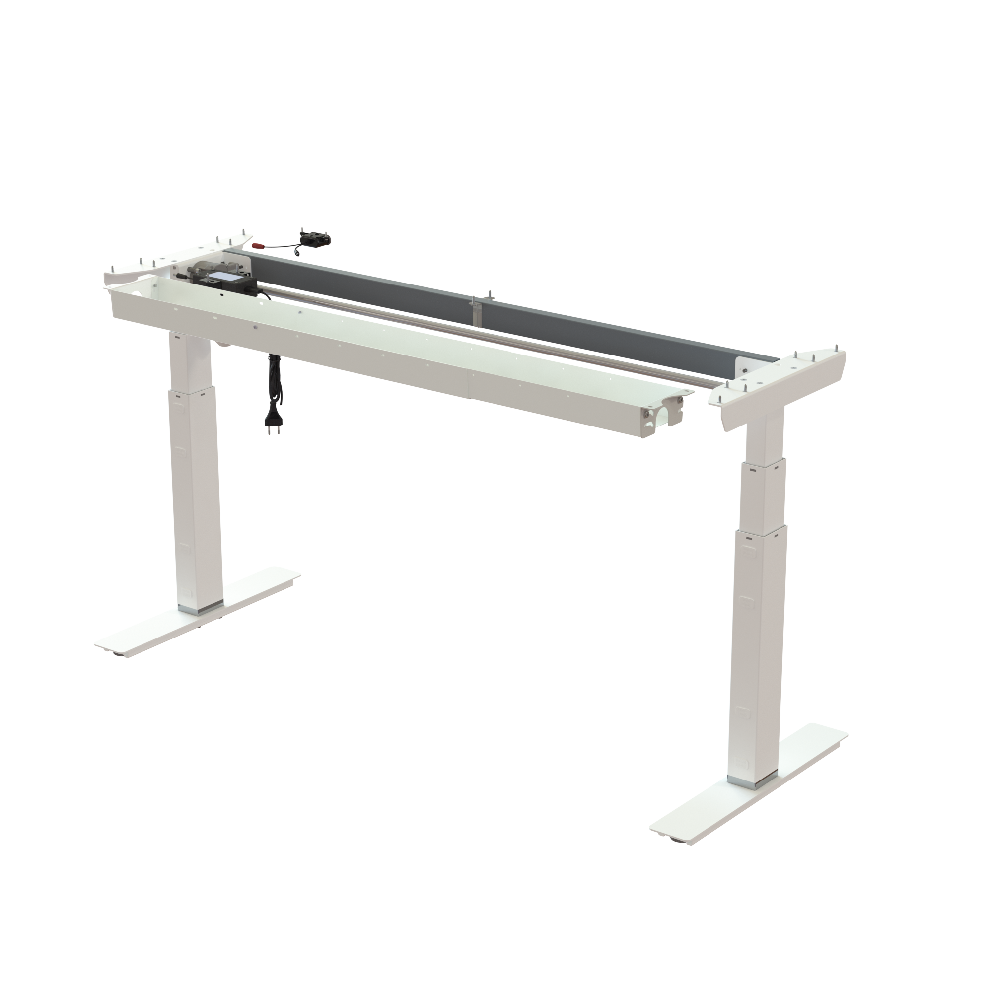 Sit Stand Desk frame | Width 142 cm | White