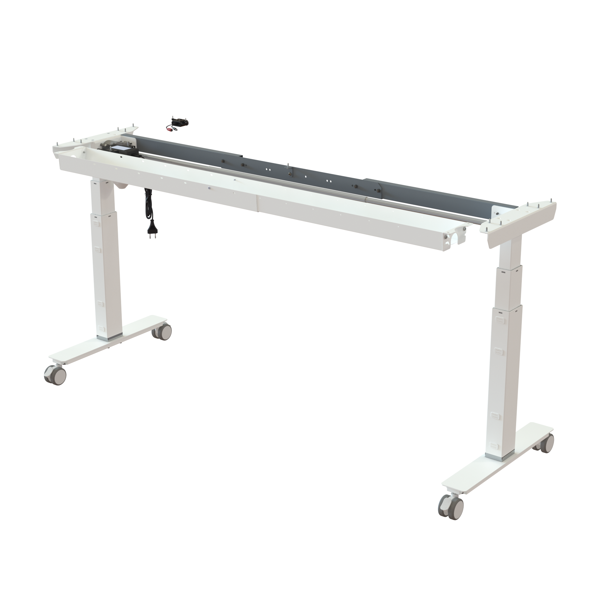 Sit Stand Desk frame | Width 132-172 cm | White