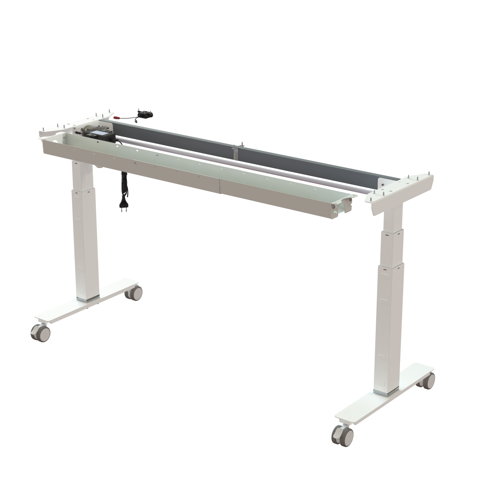 Sit Stand Desk frame | Width 152 cm | White