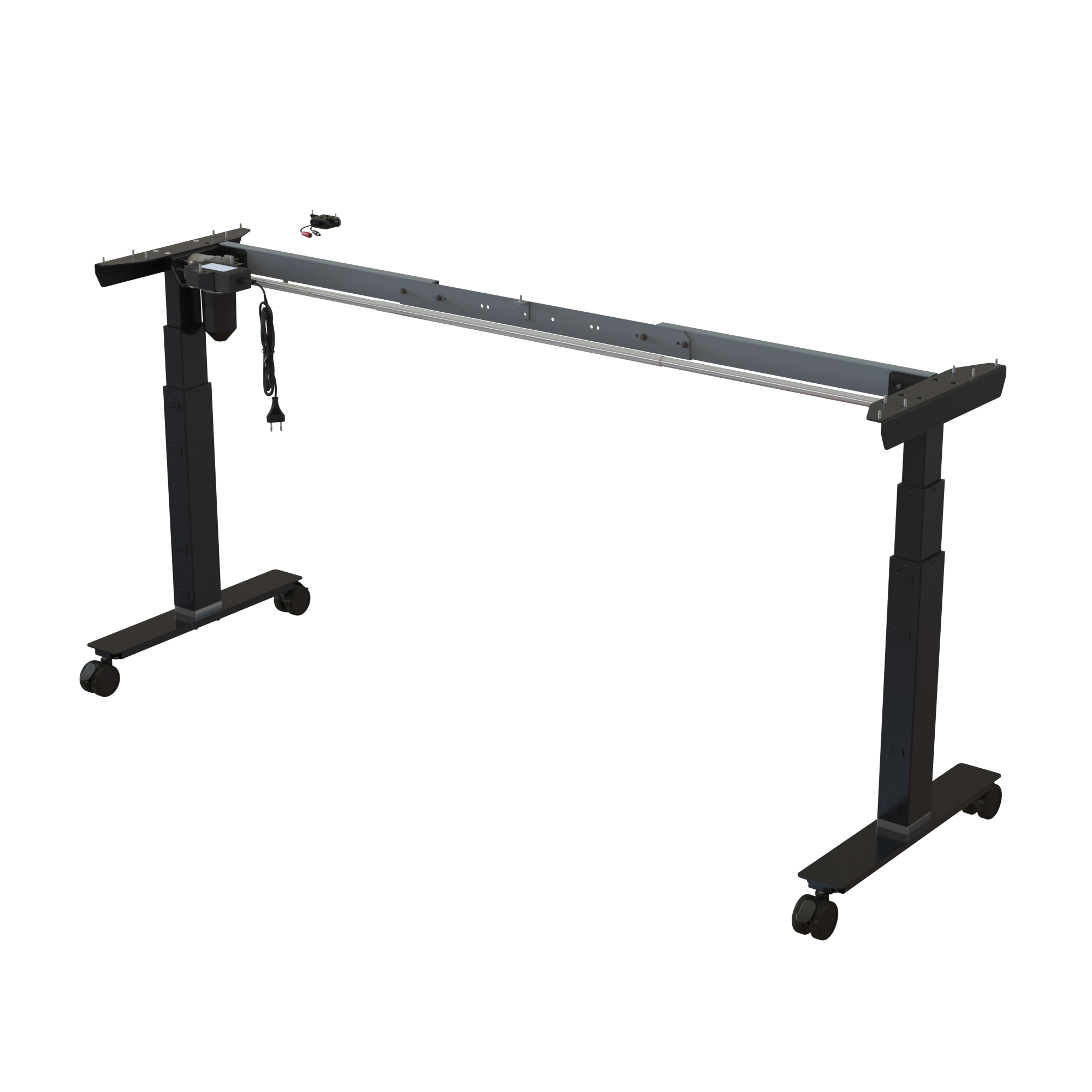 Sit Stand Desk frame | Width 132-172 cm | Black 