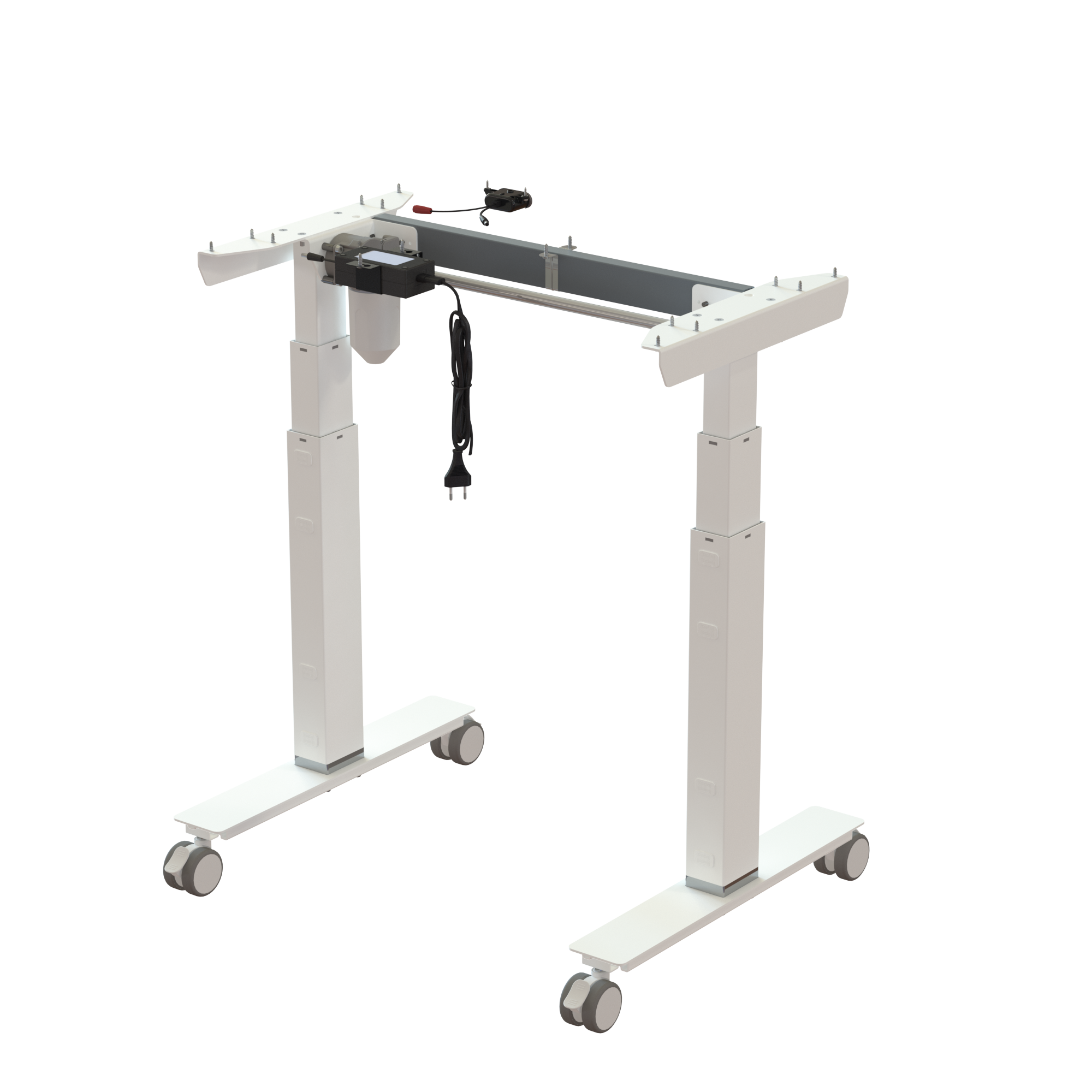 Sit Stand Desk frame | Width 072 cm | White
