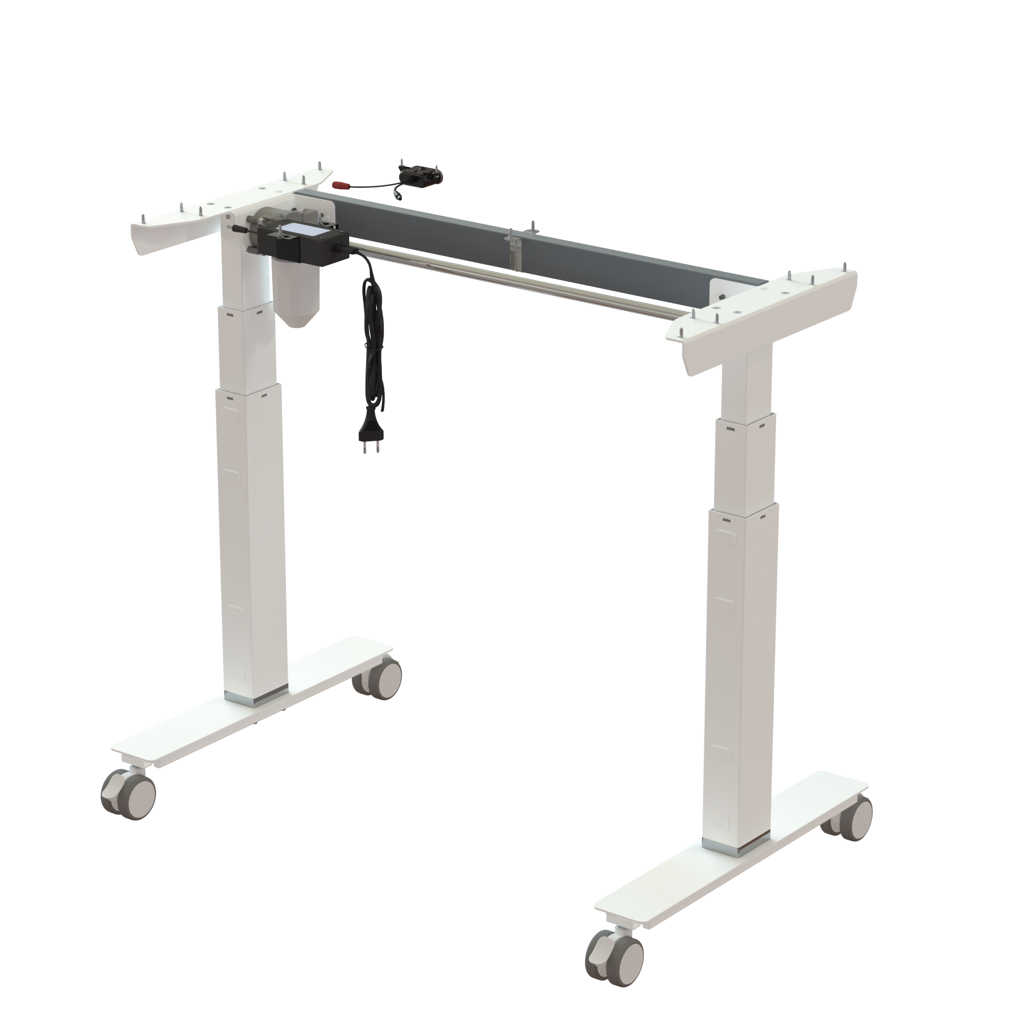 Sit Stand Desk frame | Width 092 cm | White