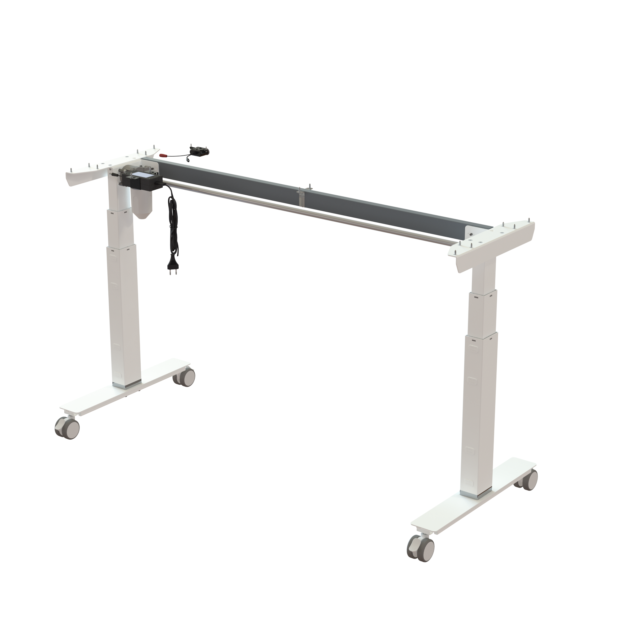 Sit Stand Desk frame | Width 142 cm | White