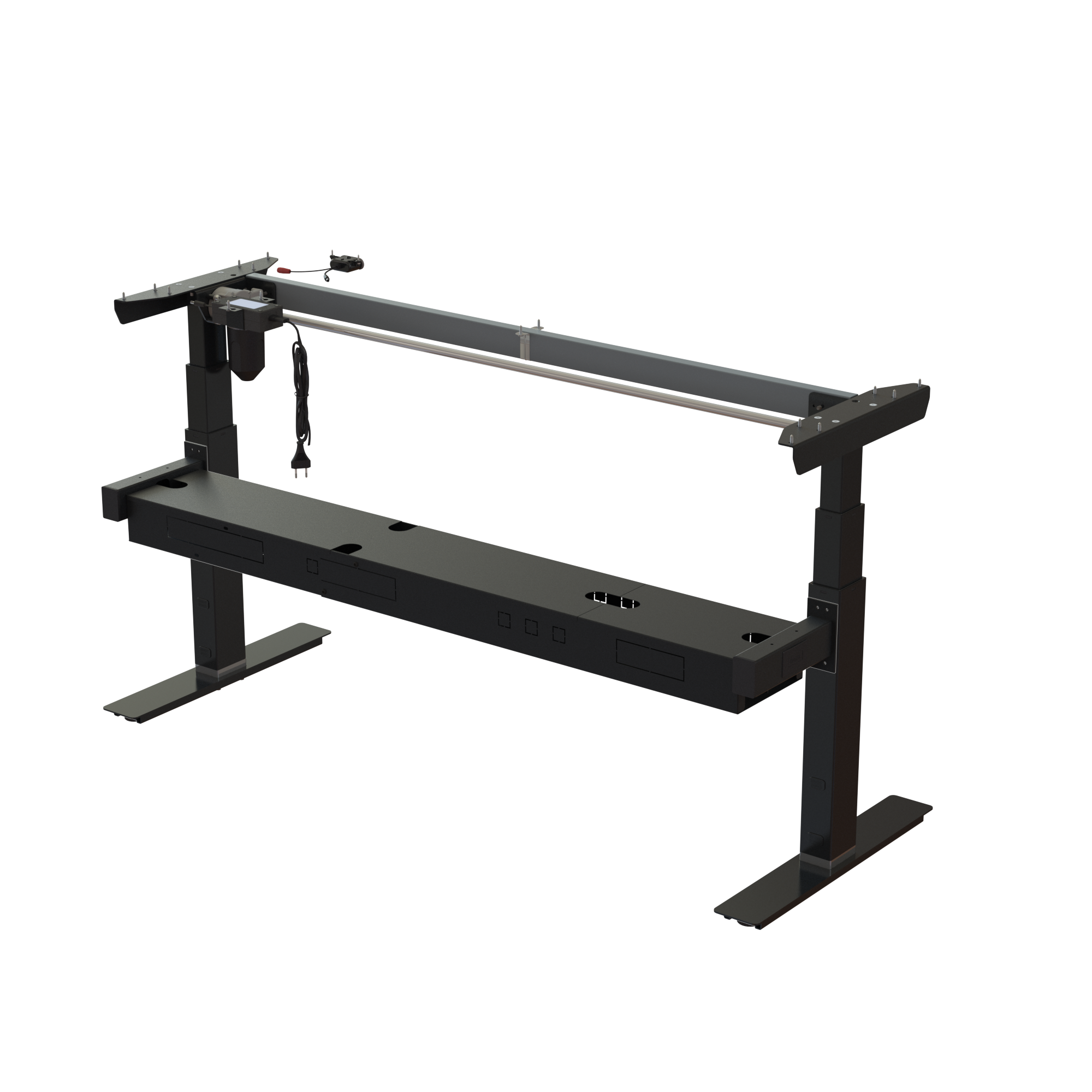 Sit Stand Desk frame | Width 142 cm | Black 