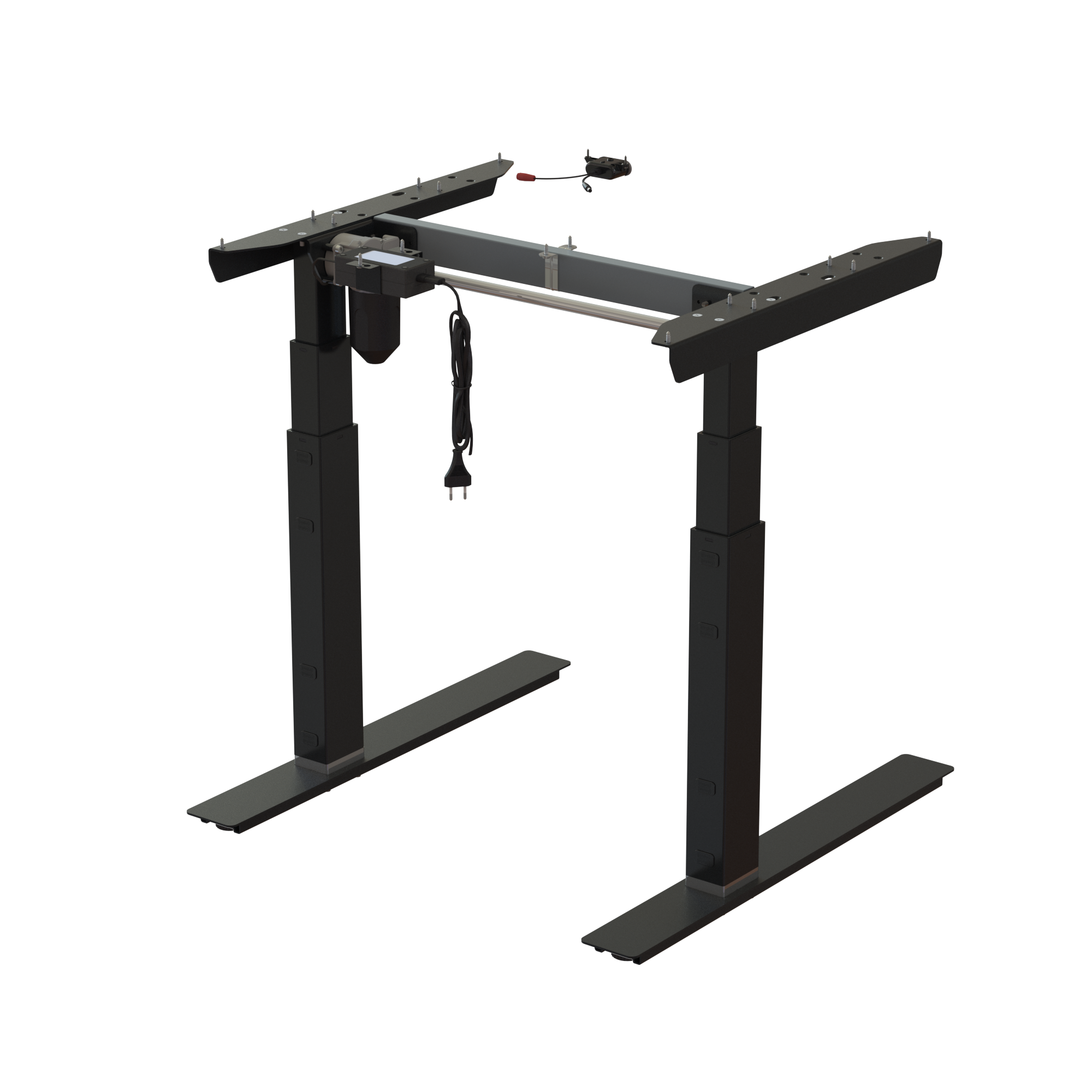 Sit Stand Desk frame | Width 072 cm | Black 