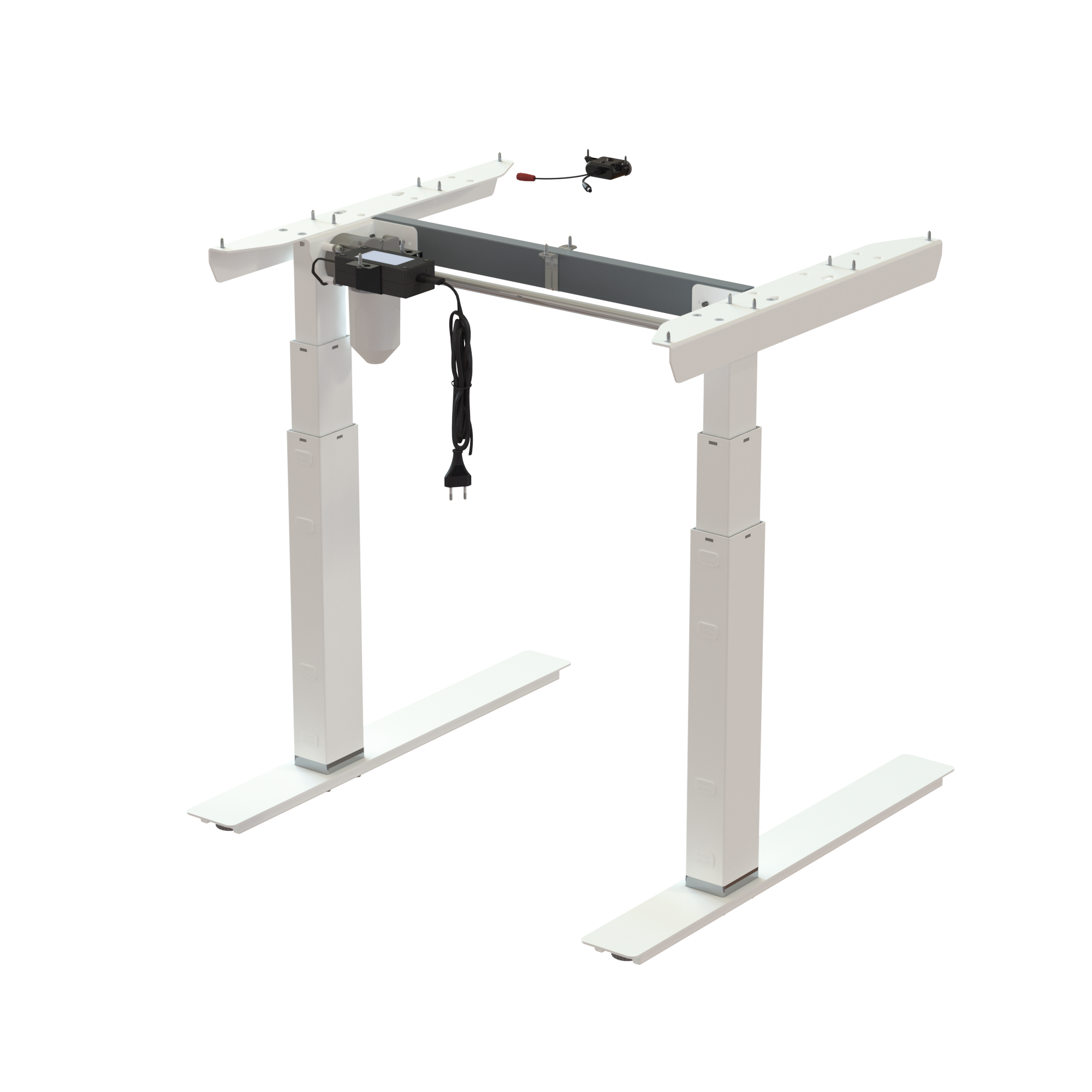 Sit Stand Desk frame | Width 072 cm | White