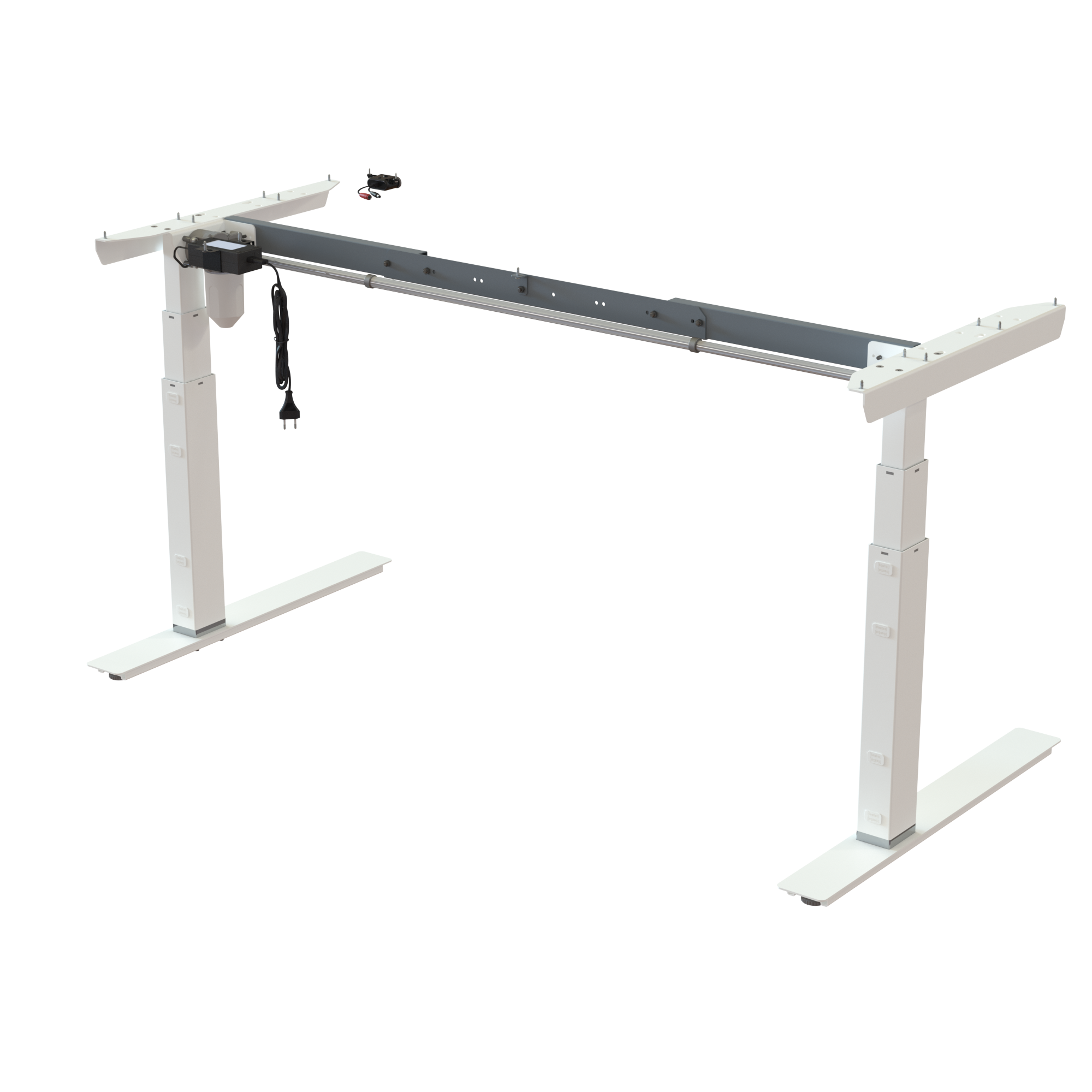 Sit Stand Desk frame | Width 112-152 cm | White