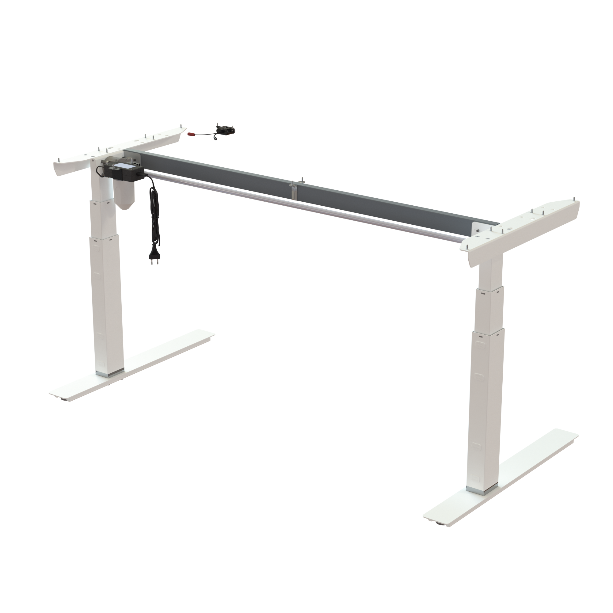 Sit Stand Desk frame | Width 152 cm | White