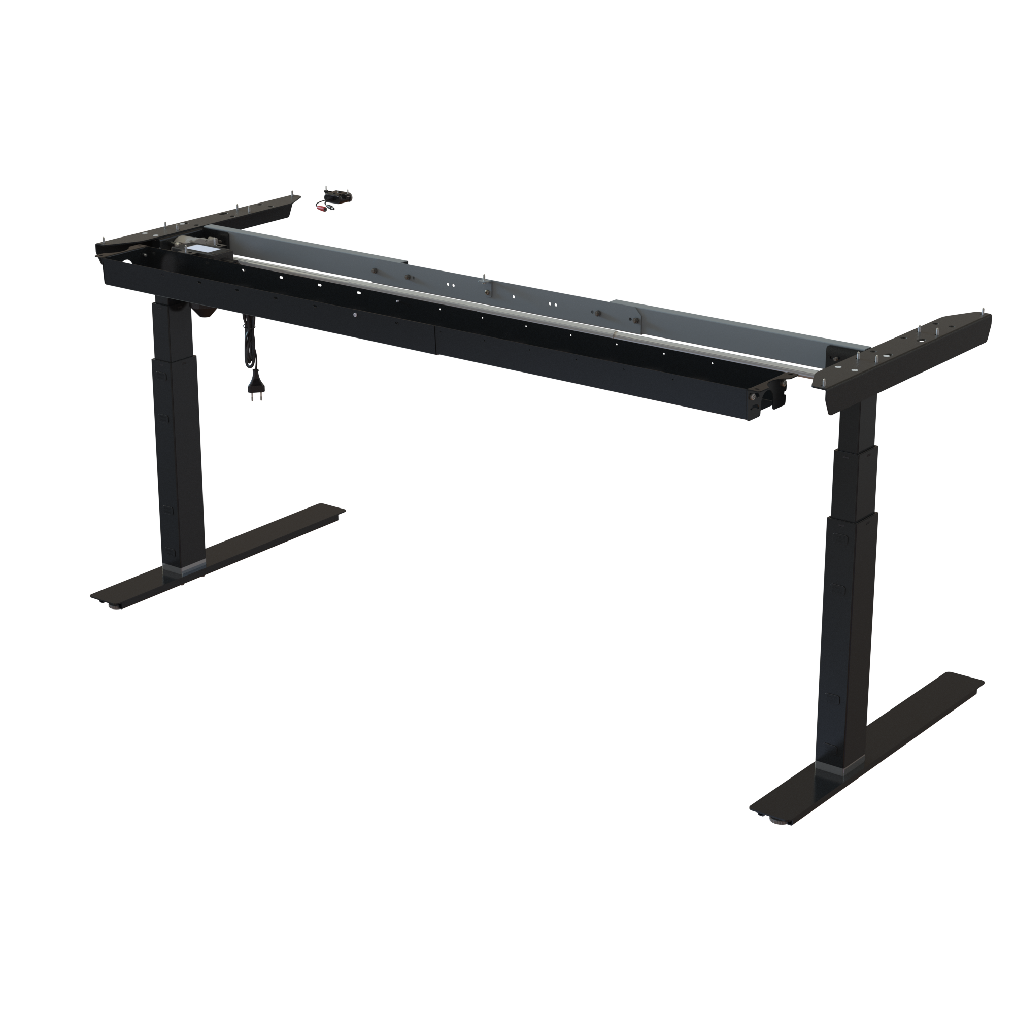 Sit Stand Desk frame | Width 132-172 cm | Black 