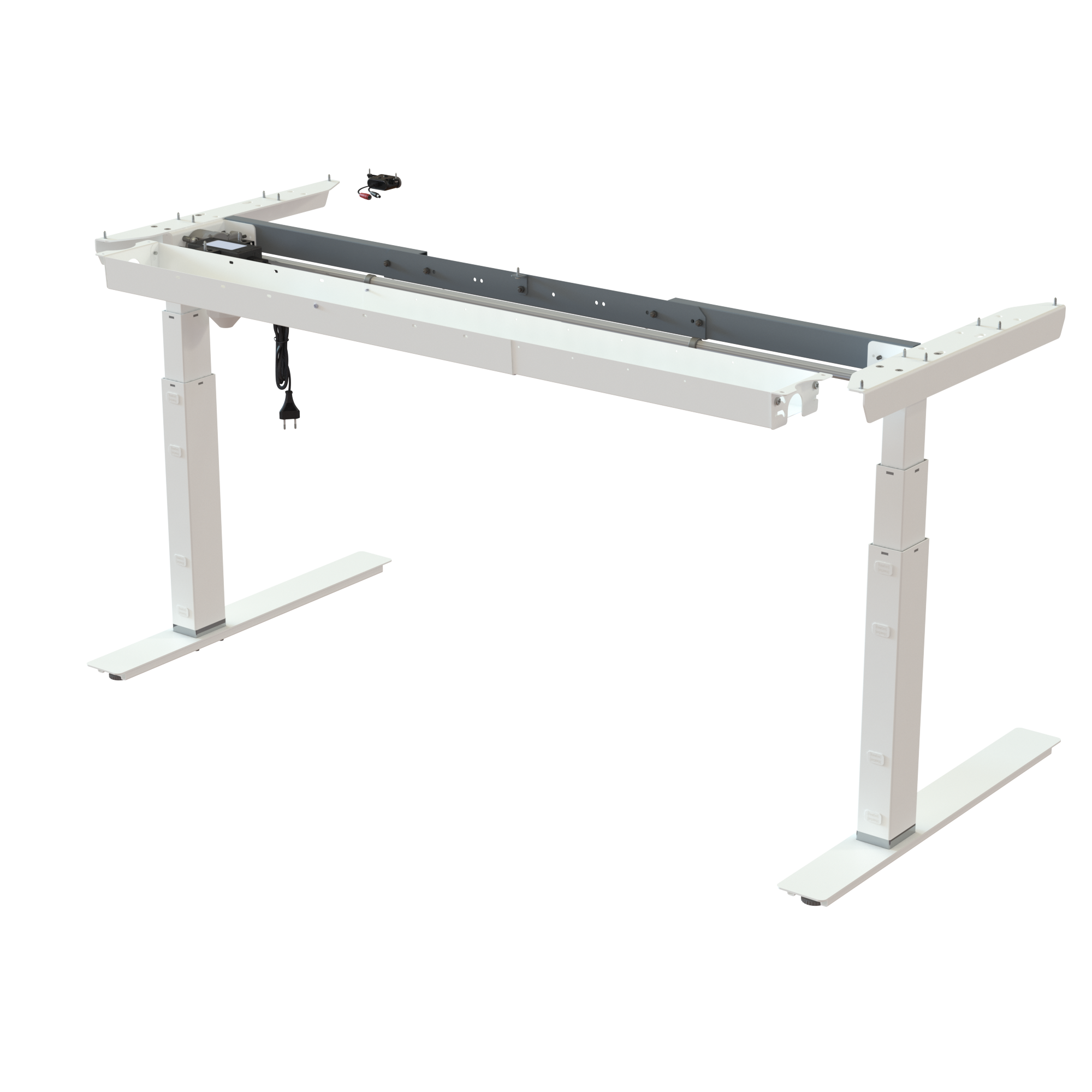 Sit Stand Desk frame | Width 112-152 cm | White