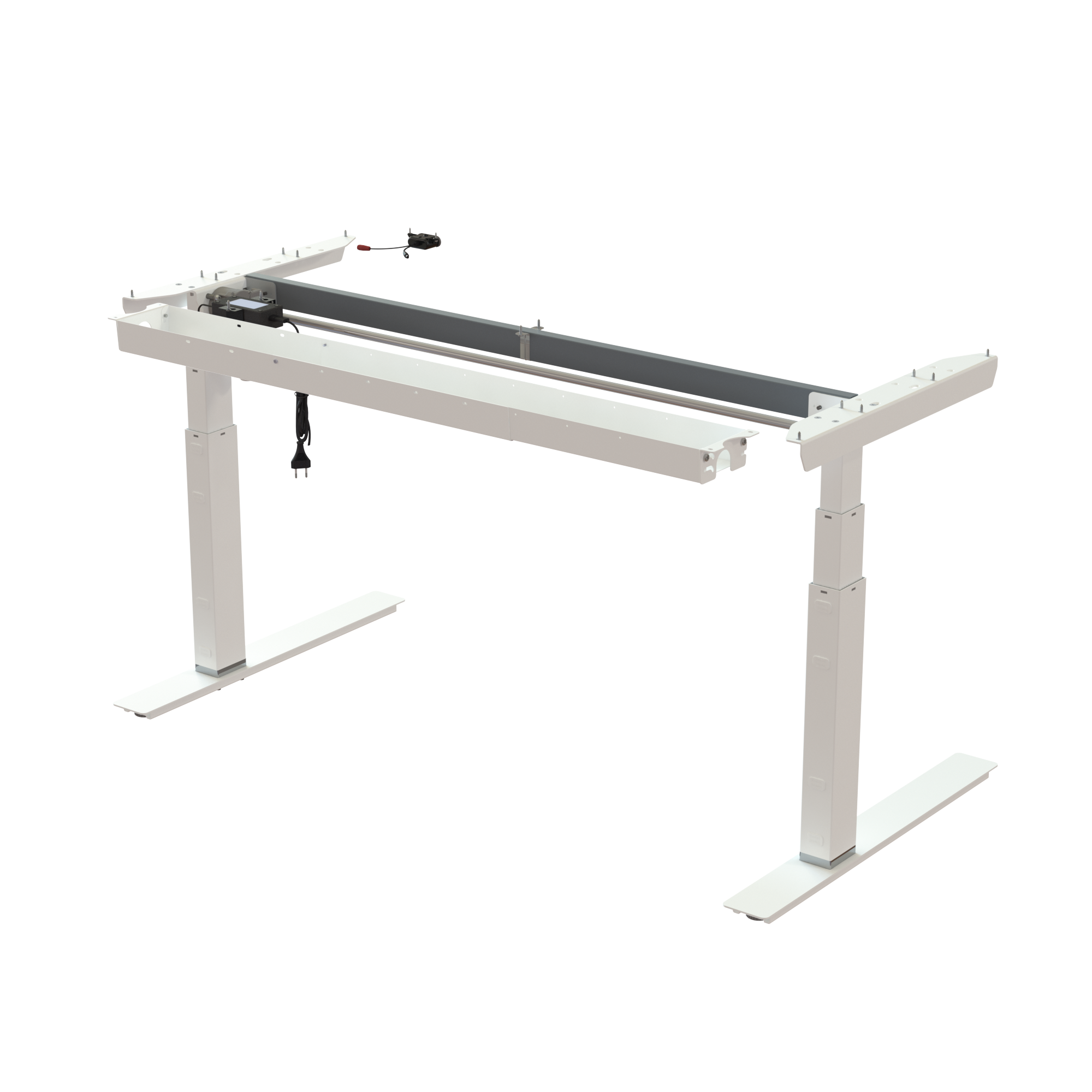 Sit Stand Desk frame | Width 142 cm | White