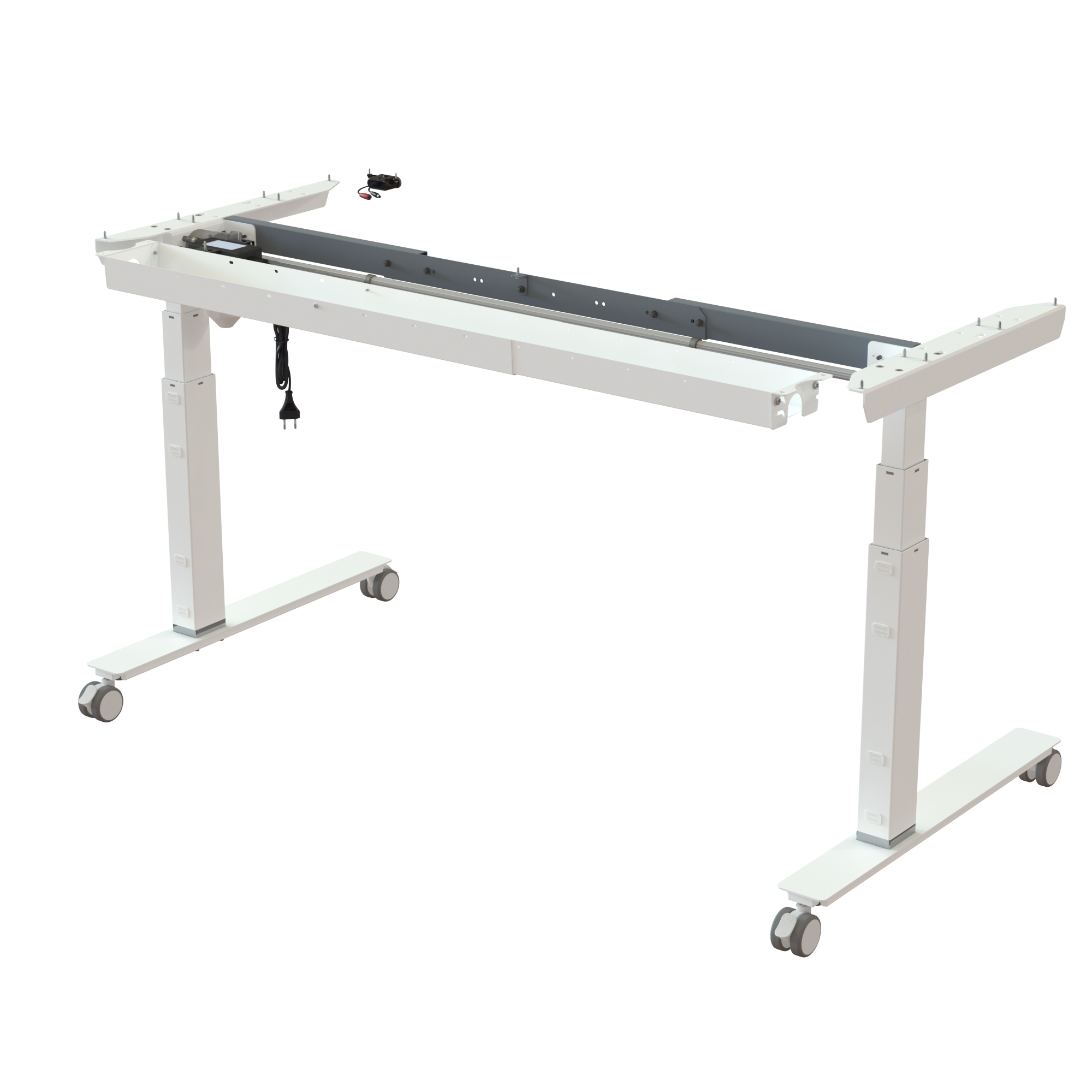 Sit Stand Desk frame | Width 112-152 cm | White