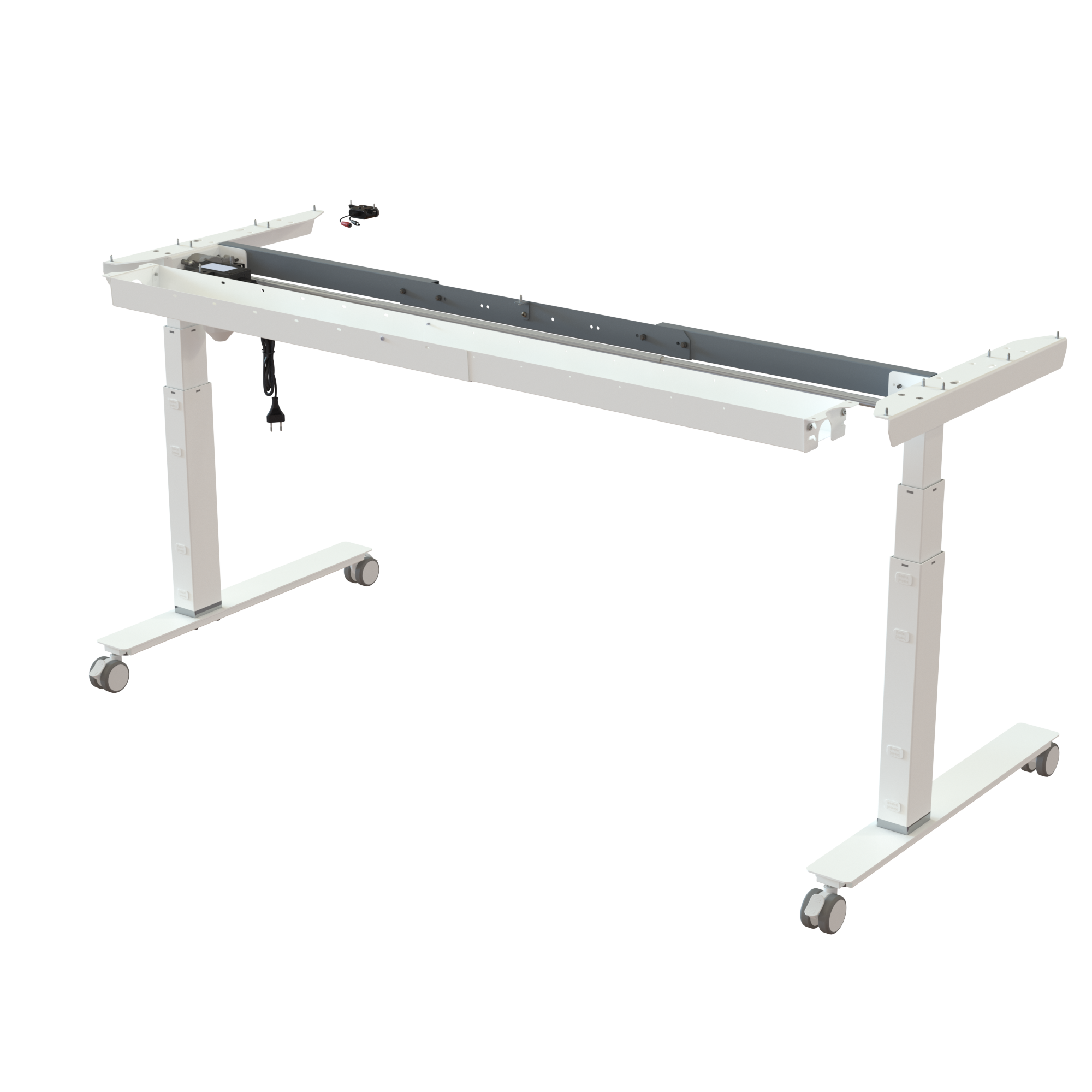 Sit Stand Desk frame | Width 132-172 cm | White
