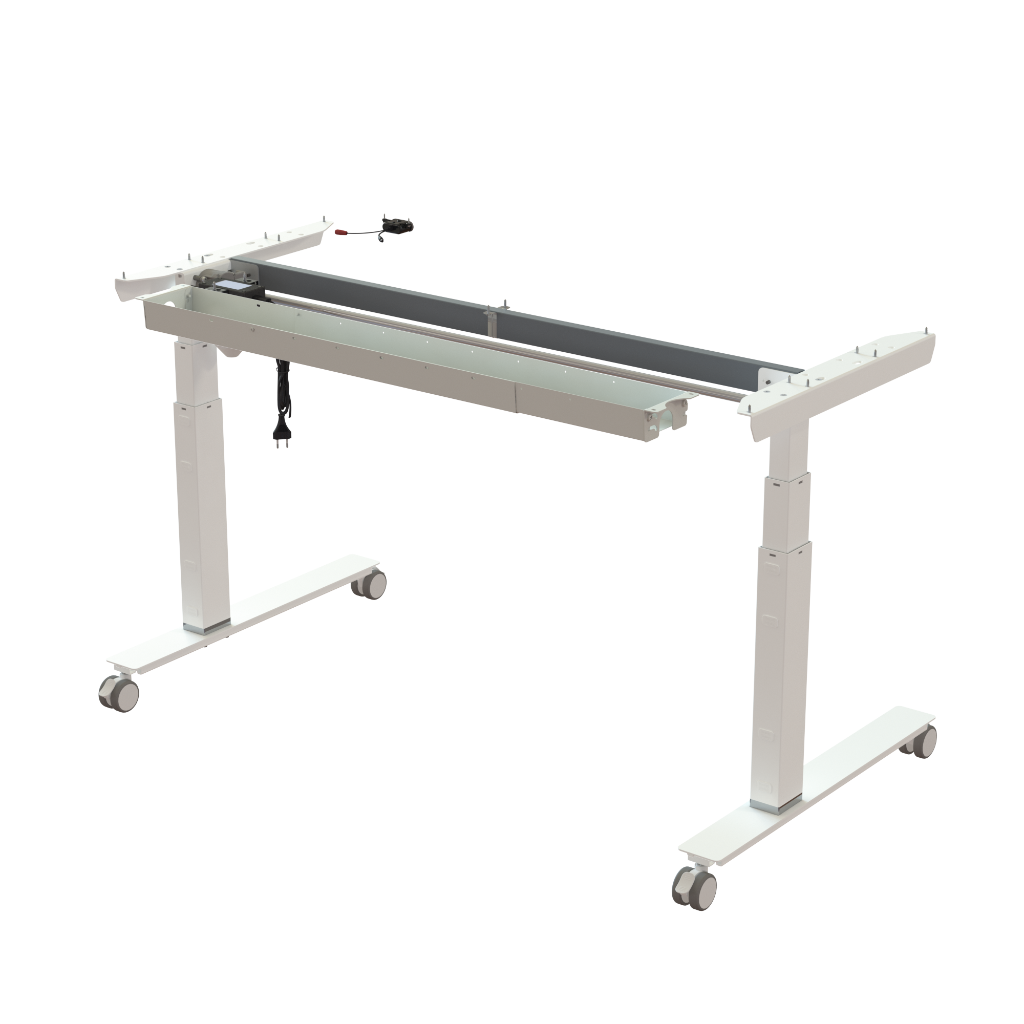 Sit Stand Desk frame | Width 142 cm | White