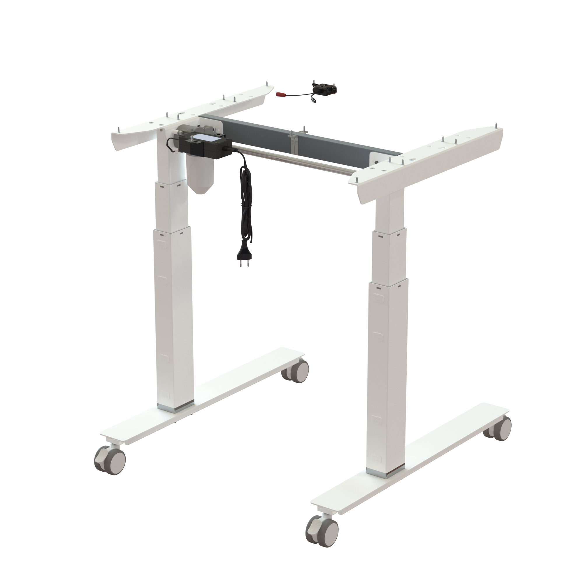 Sit Stand Desk frame | Width 072 cm | White
