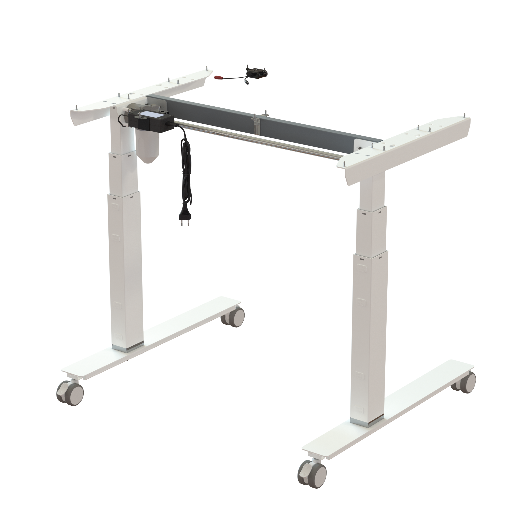 Sit Stand Desk frame | Width 092 cm | White