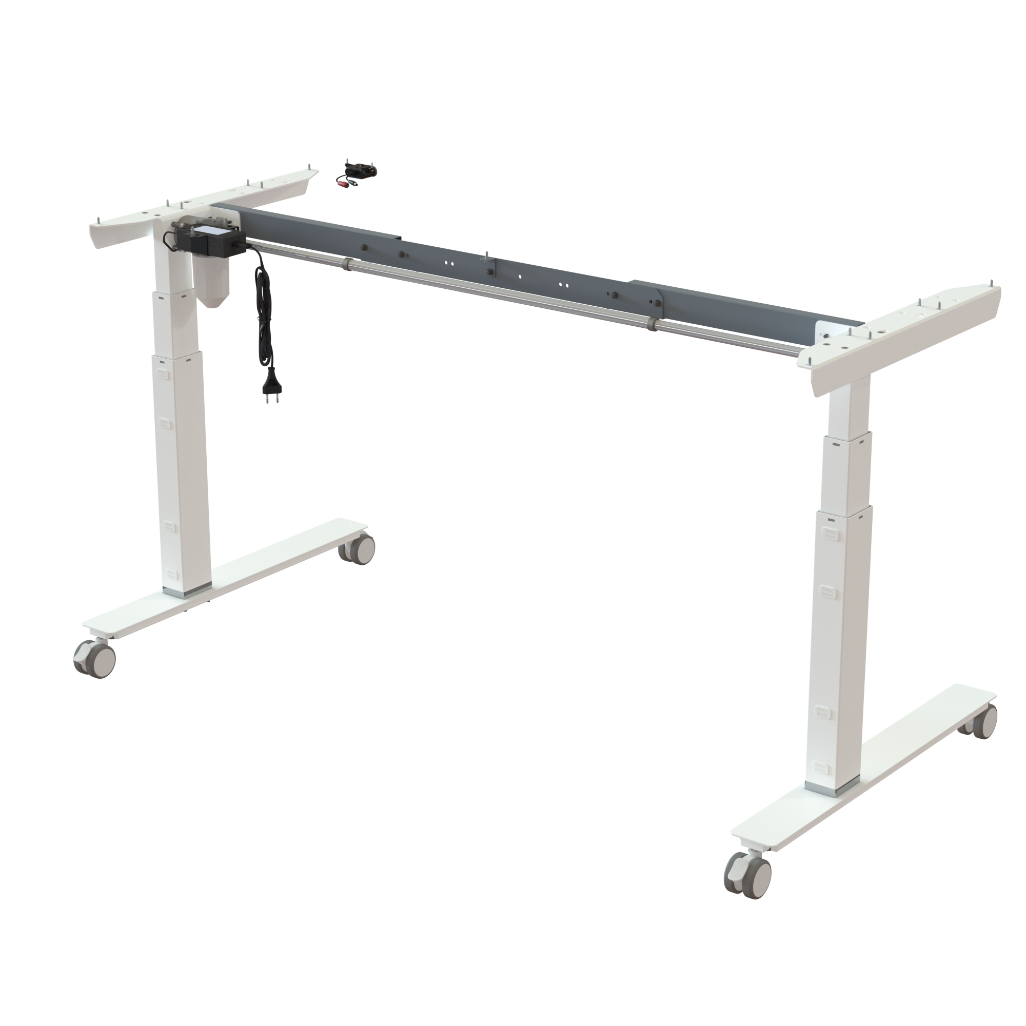 Sit Stand Desk frame | Width 112-152 cm | White