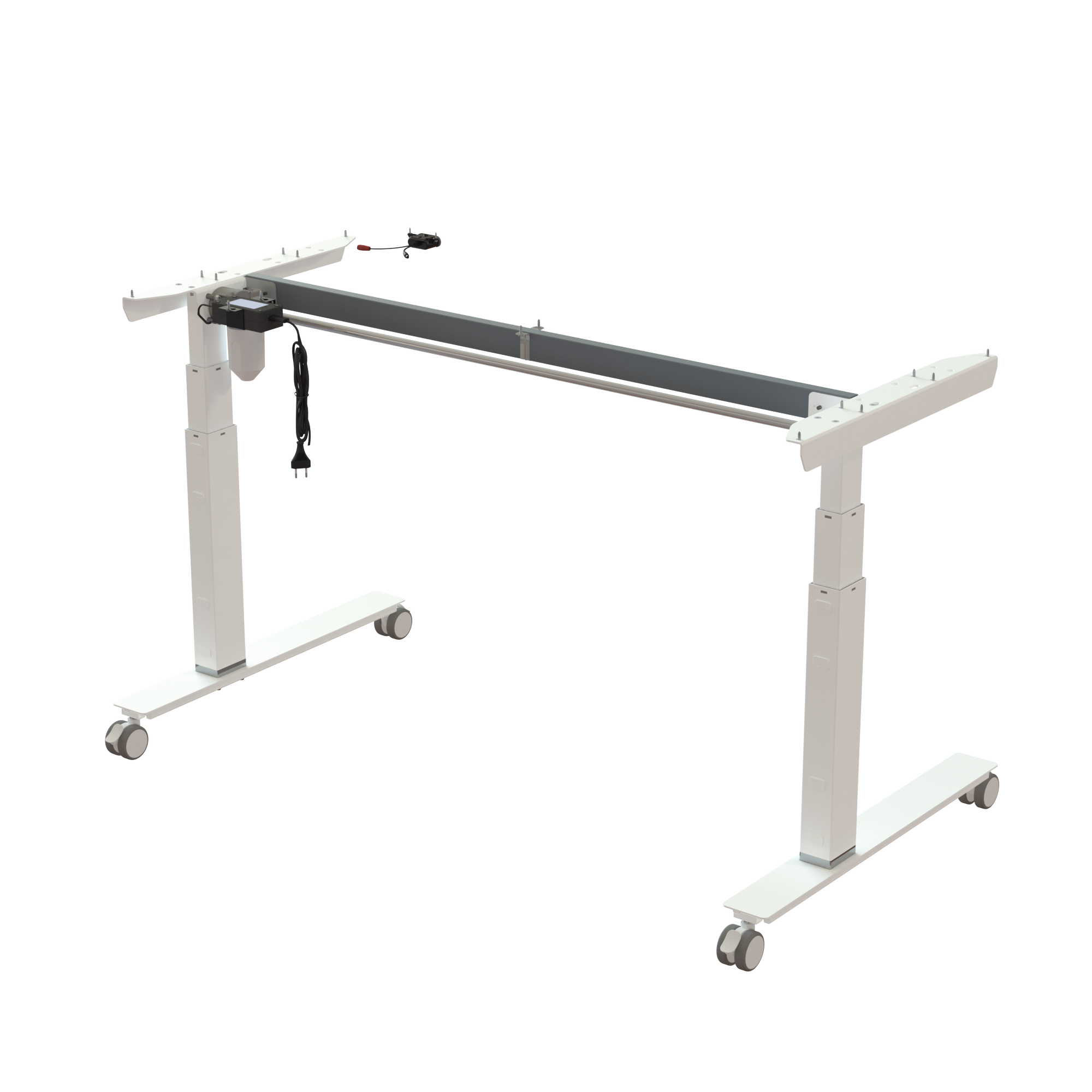 Sit Stand Desk frame | Width 142 cm | White