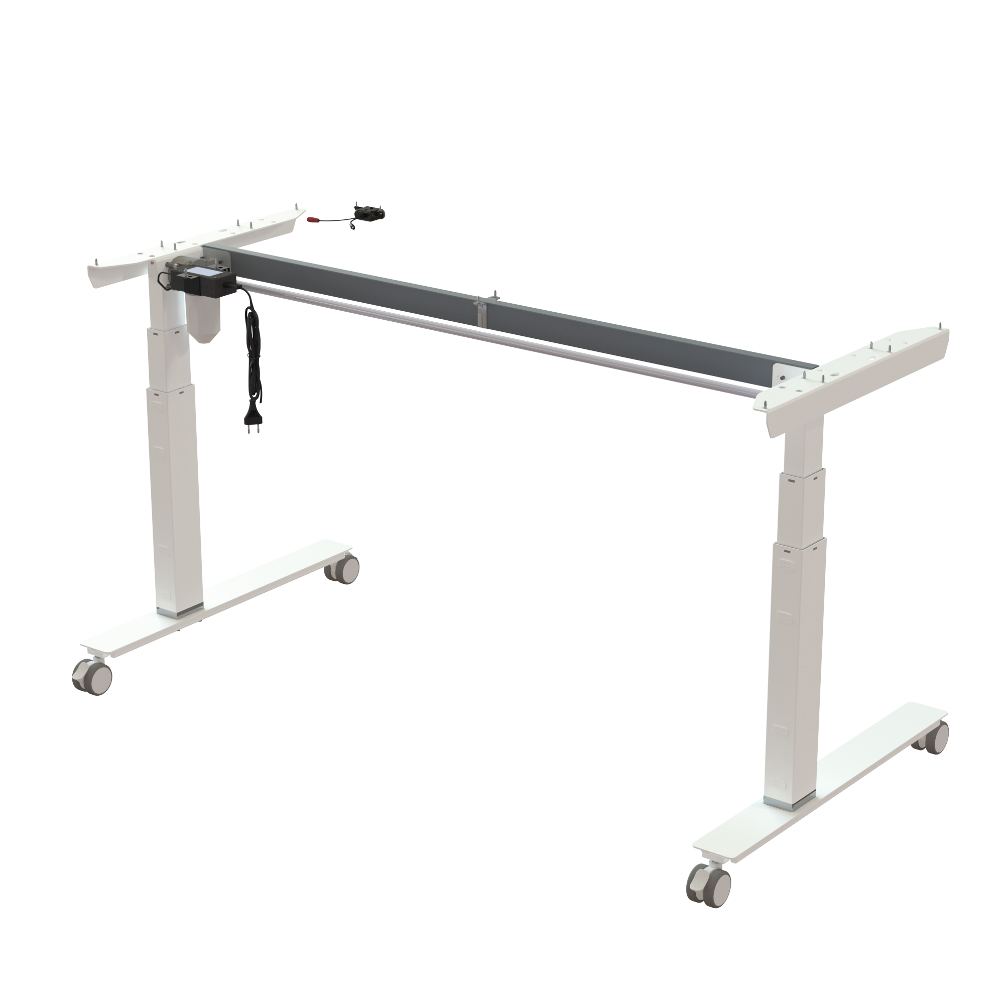 Sit Stand Desk frame | Width 152 cm | White