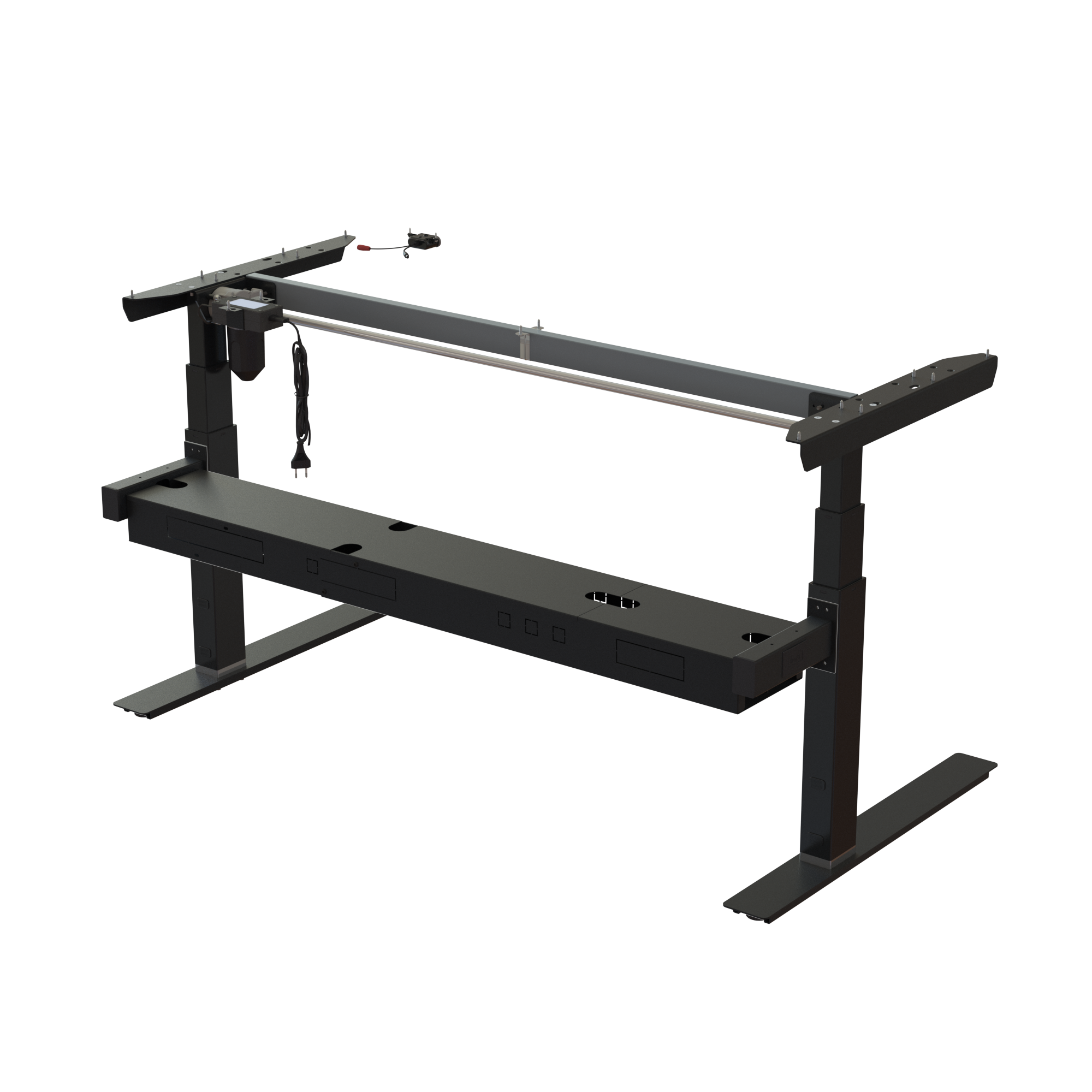 Sit Stand Desk frame | Width 142 cm | Black 