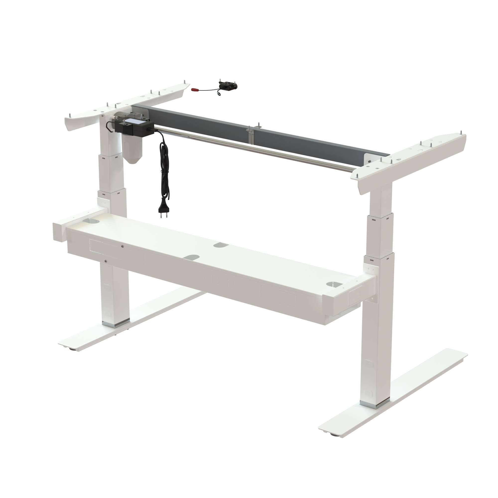 Sit Stand Desk frame | Width 112 cm | White