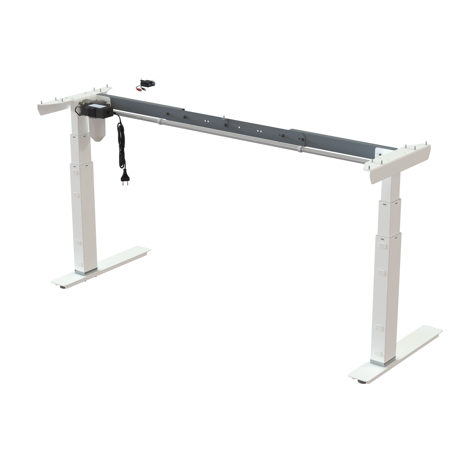 Sit Stand Desk frame | Width 112-152 cm | White