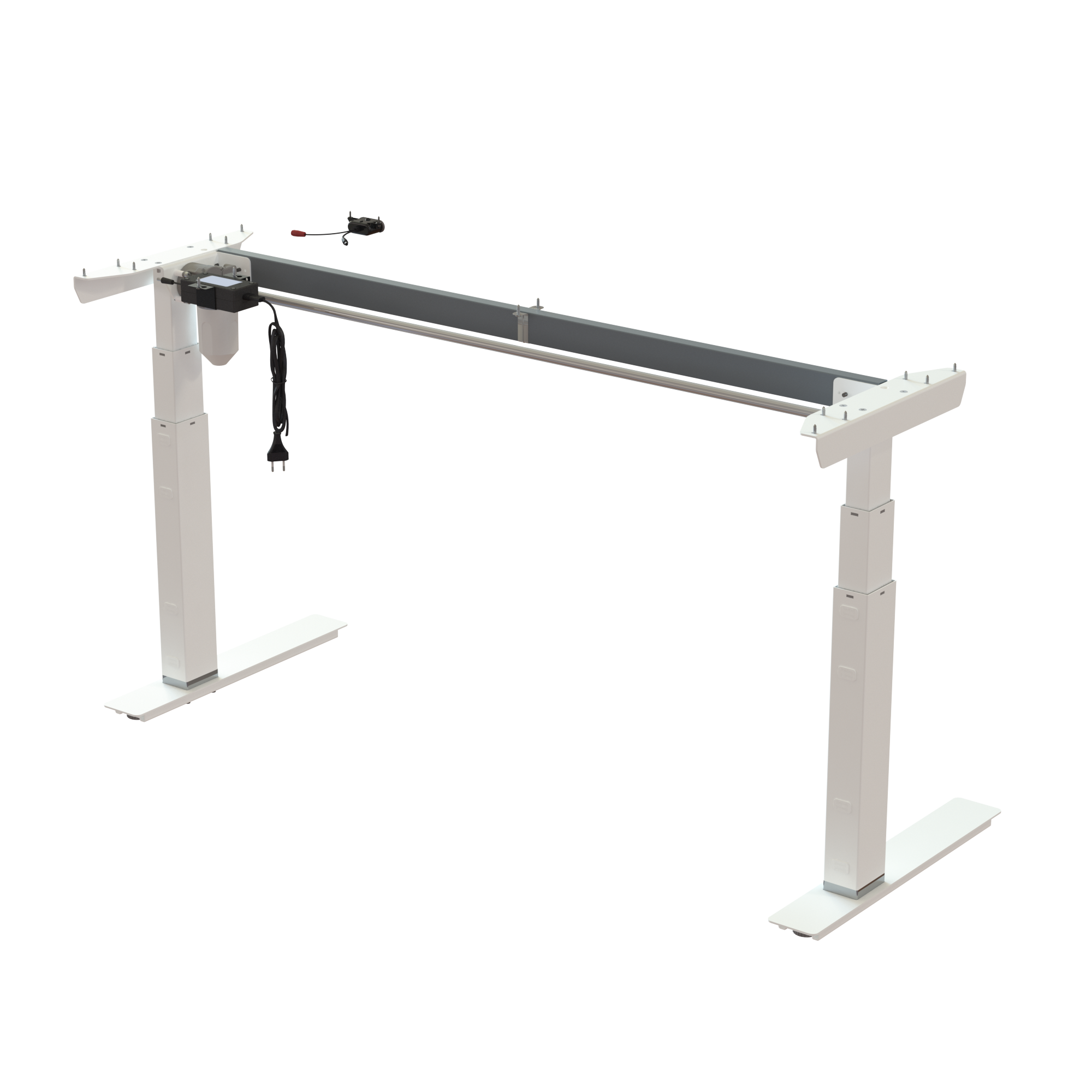 Sit Stand Desk frame | Width 142 cm | White