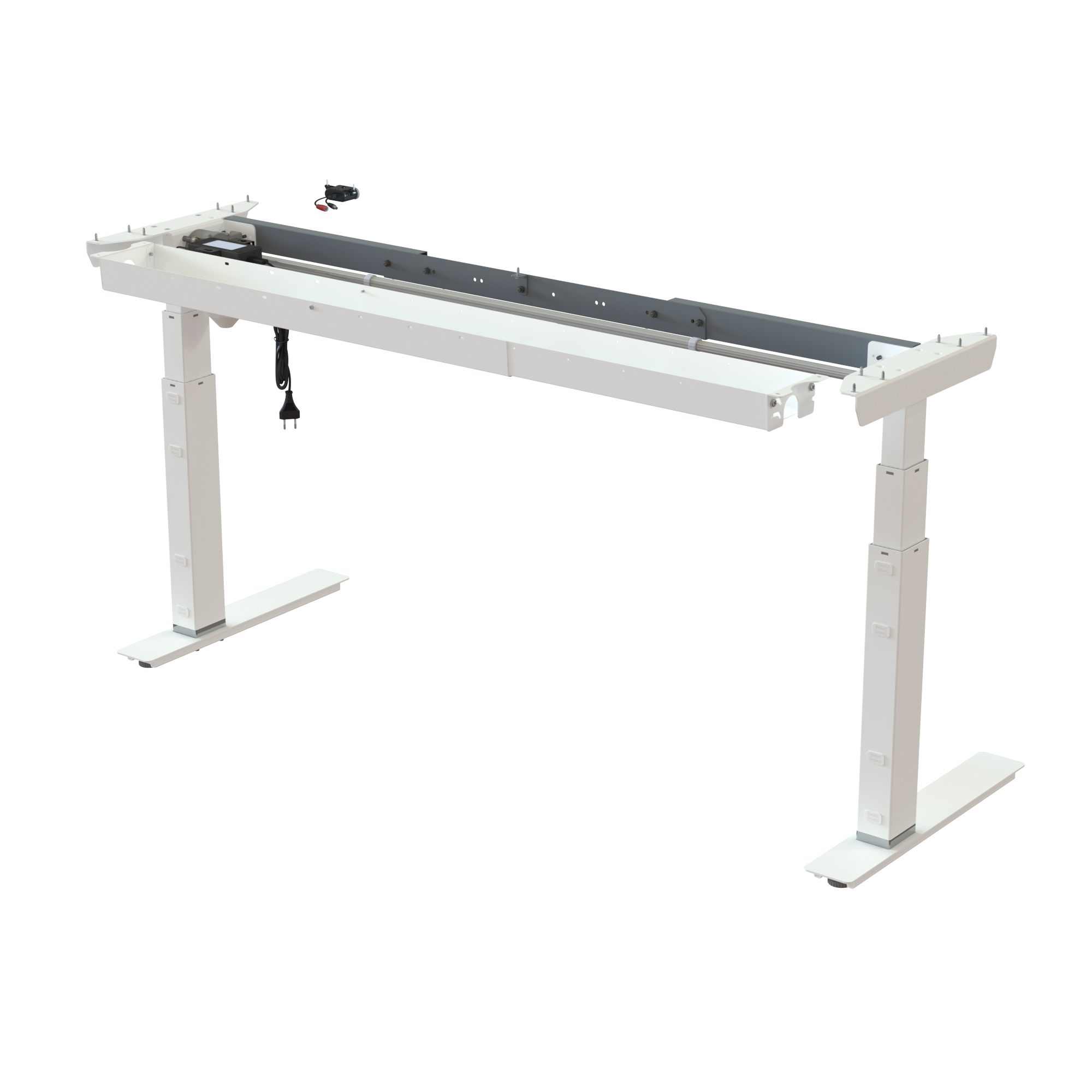 Sit Stand Desk frame | Width 112-152 cm | White