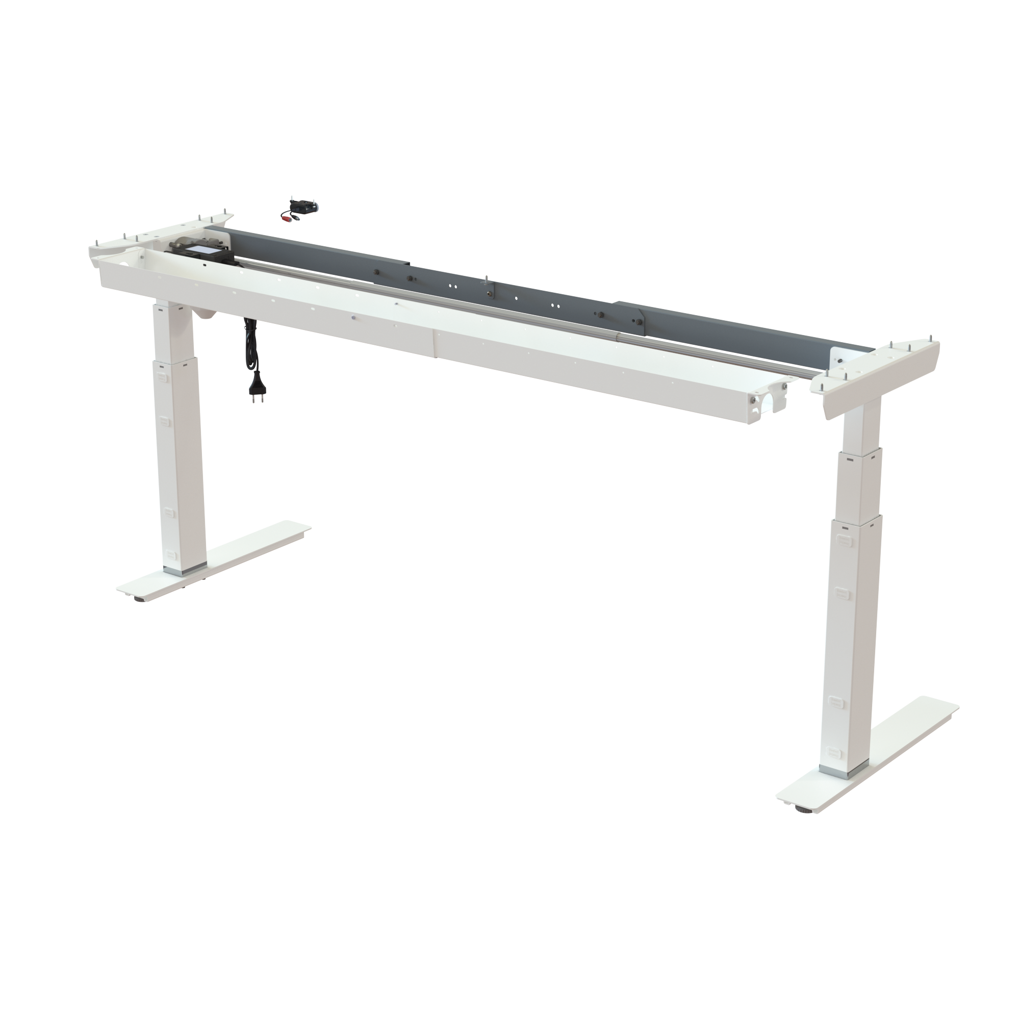 Sit Stand Desk frame | Width 132-172 cm | White