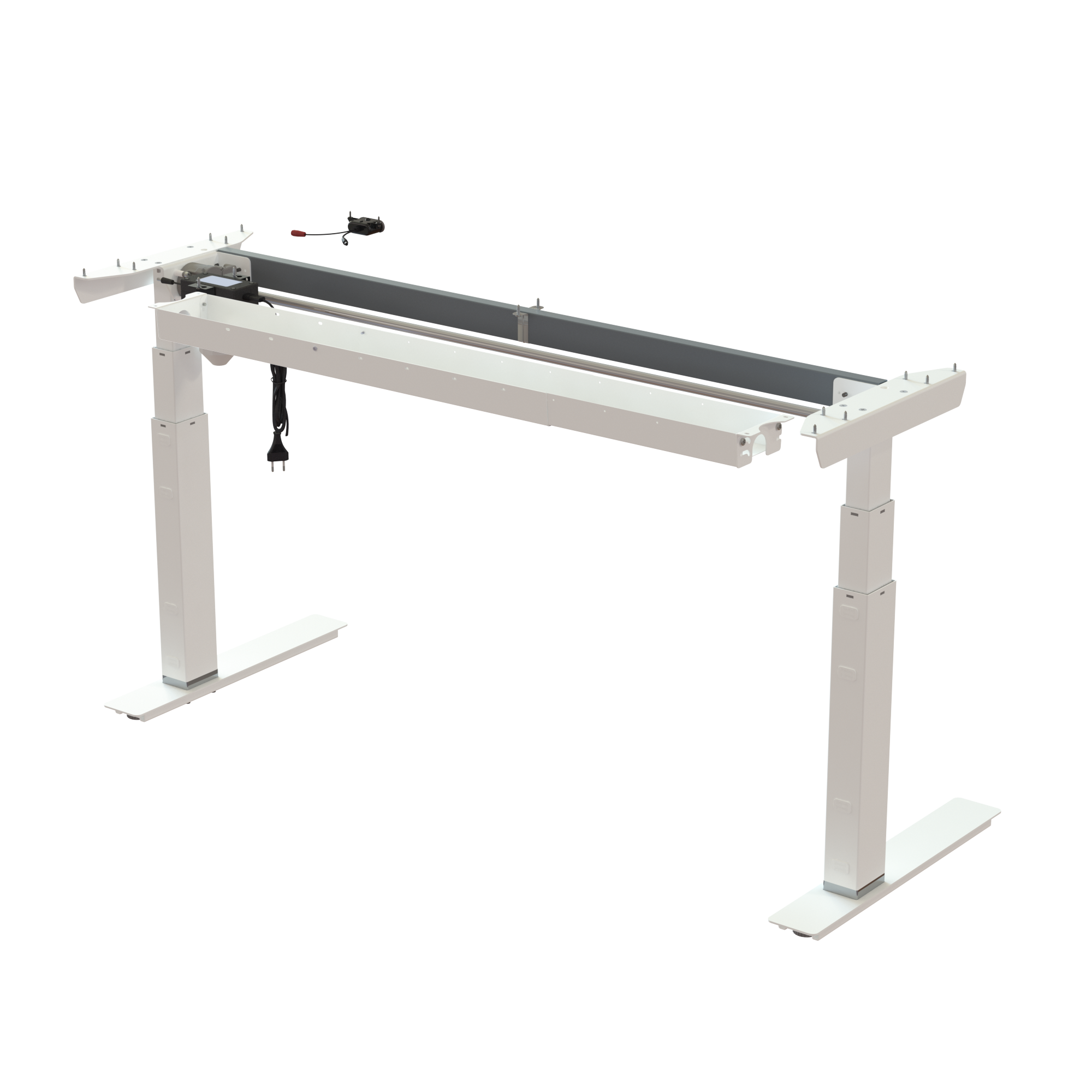 Sit Stand Desk frame | Width 142 cm | White