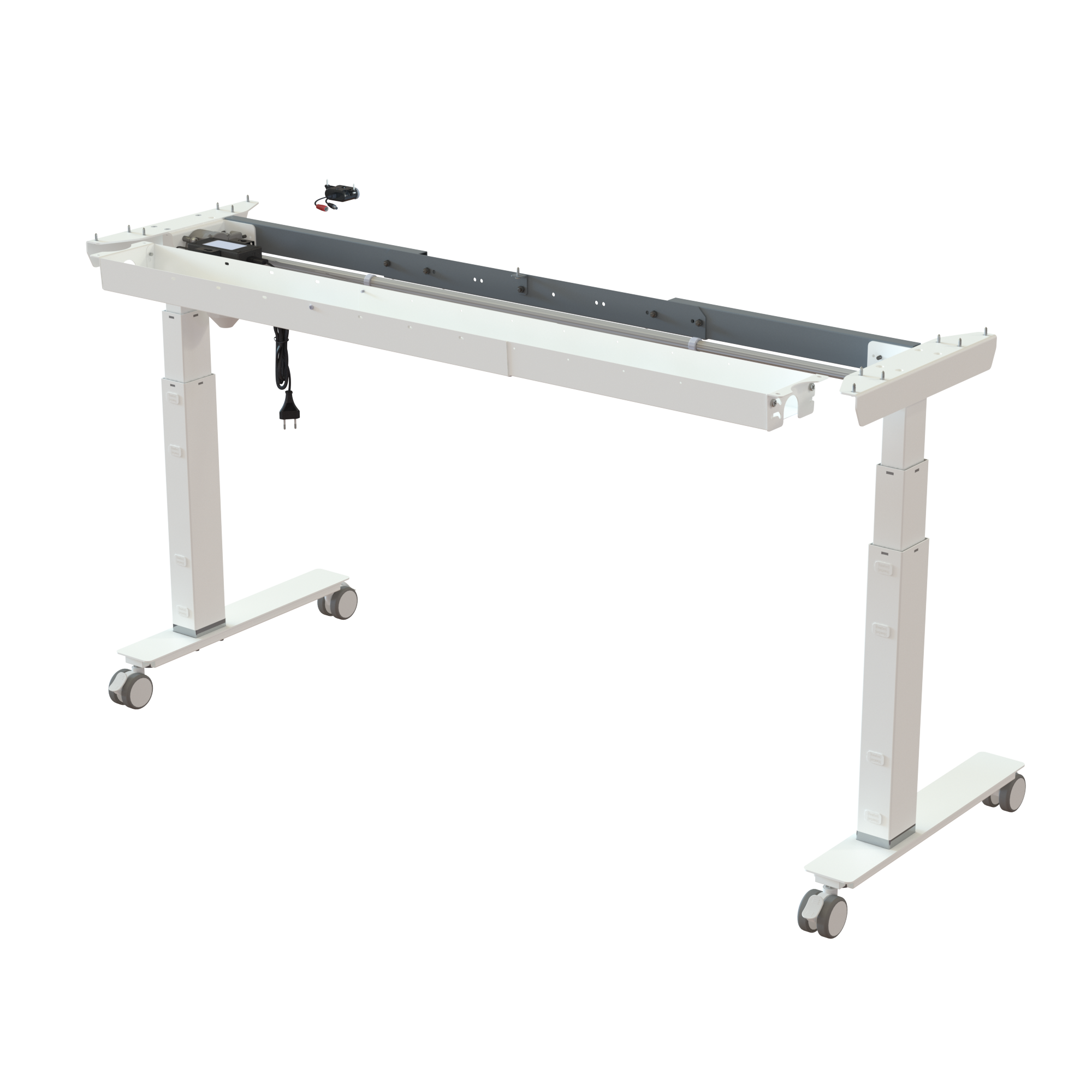 Sit Stand Desk frame | Width 112-152 cm | White
