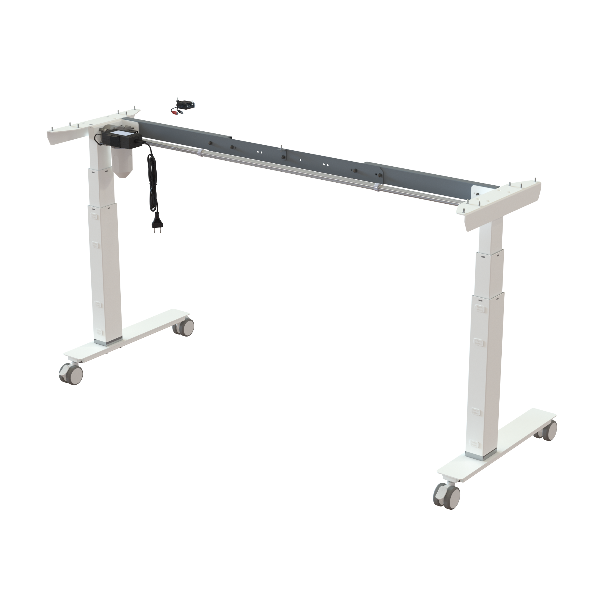Sit Stand Desk frame | Width 112-152 cm | White