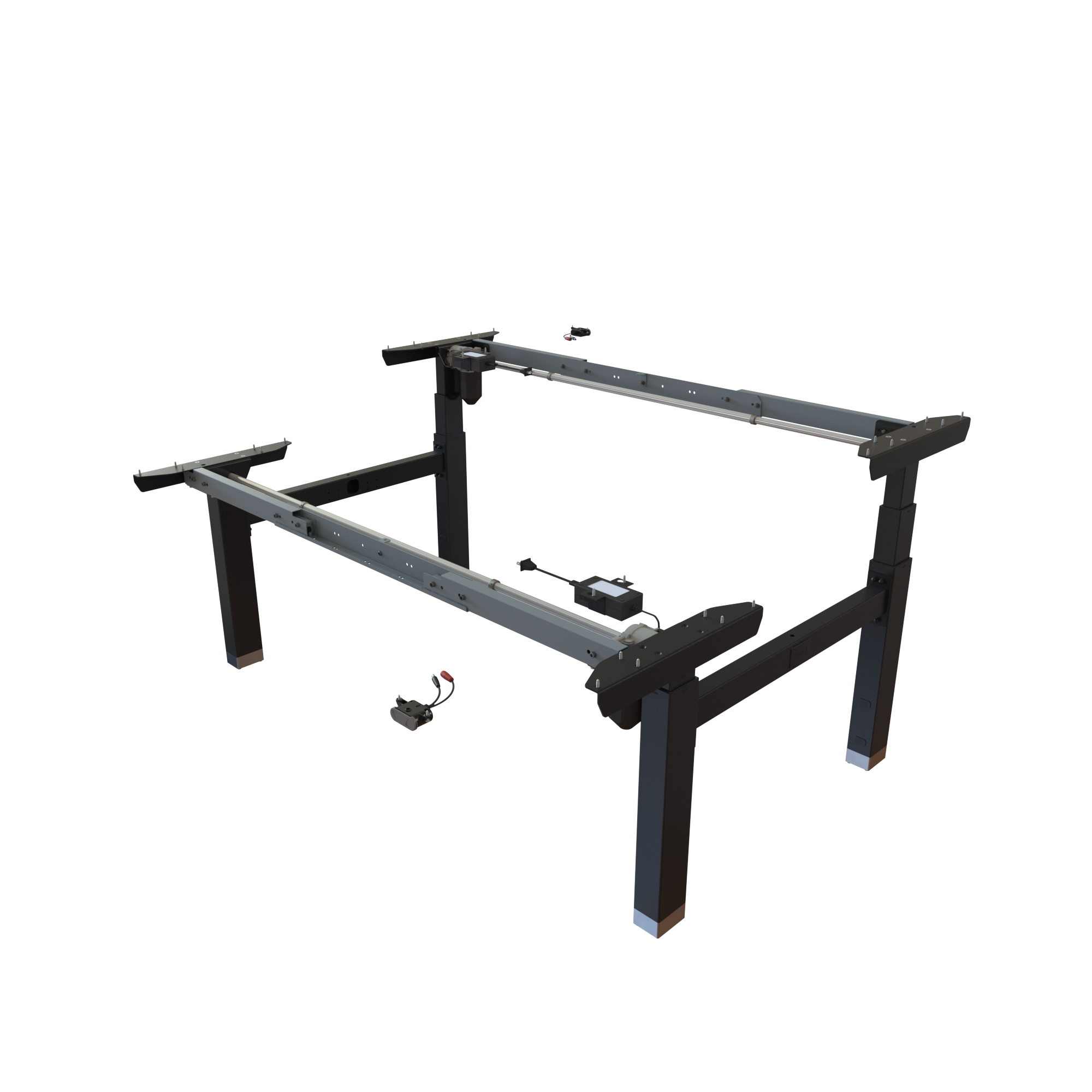 Sit Stand Desk frame | Width 112-152 cm | Black 