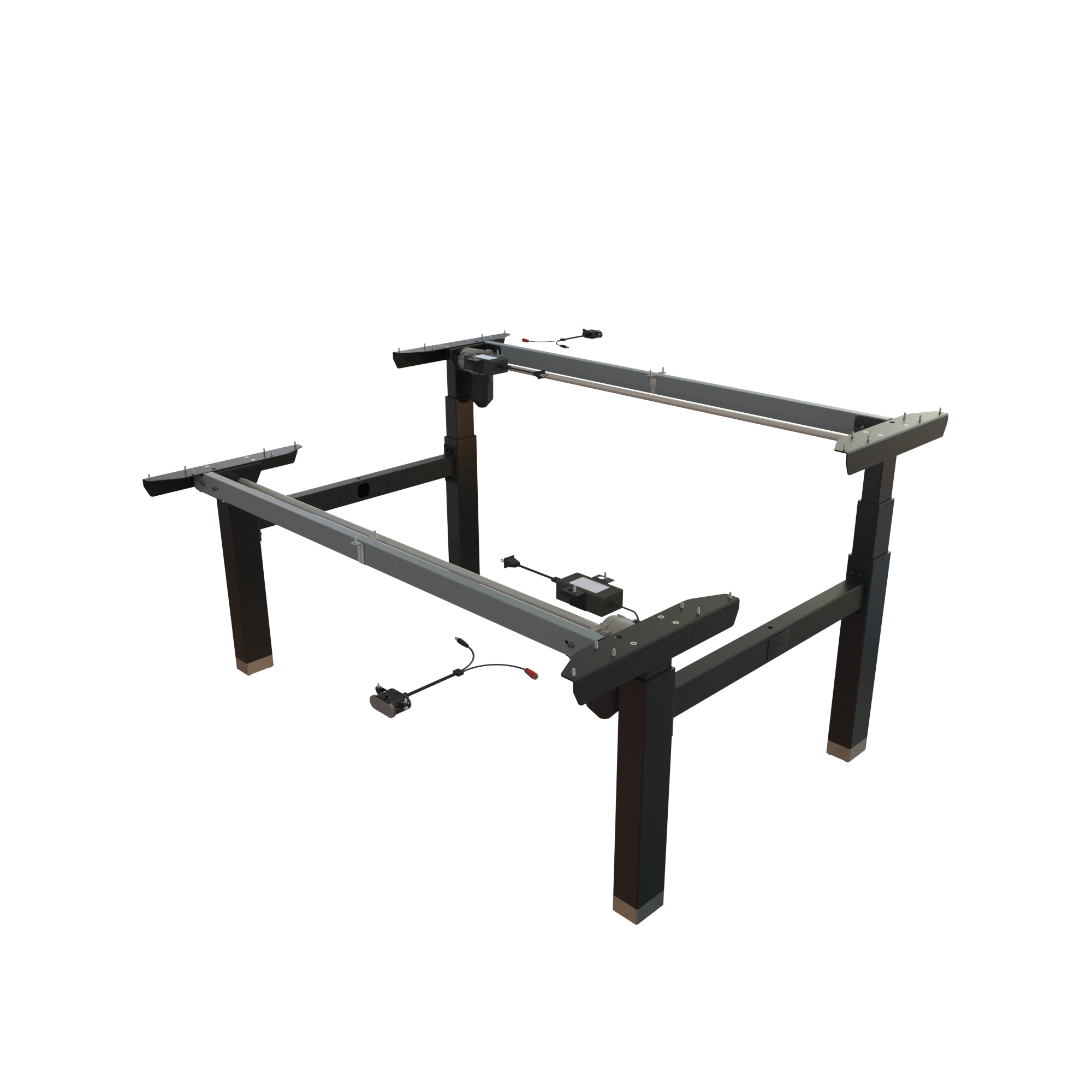 Sit Stand Desk frame | Width 142 cm | Black 