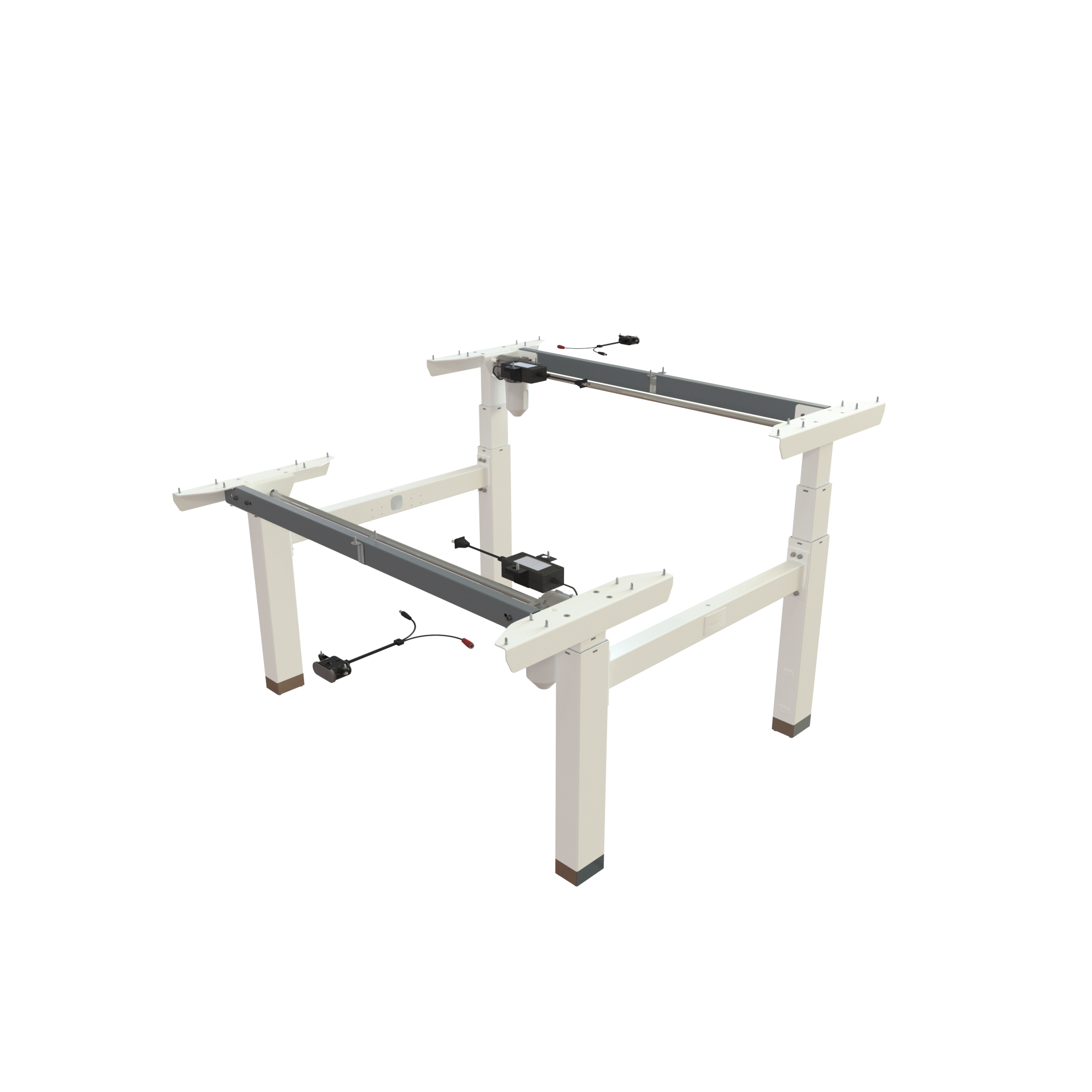 Sit Stand Desk frame | Width 112 cm | White