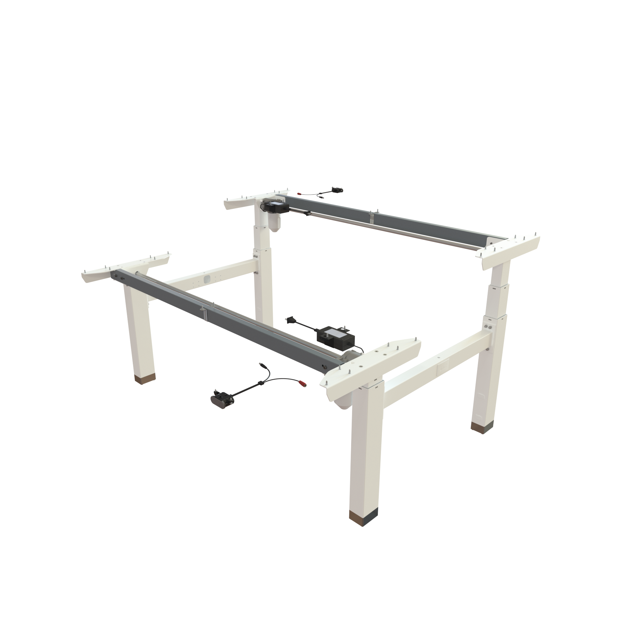 Sit Stand Desk frame | Width 142 cm | White