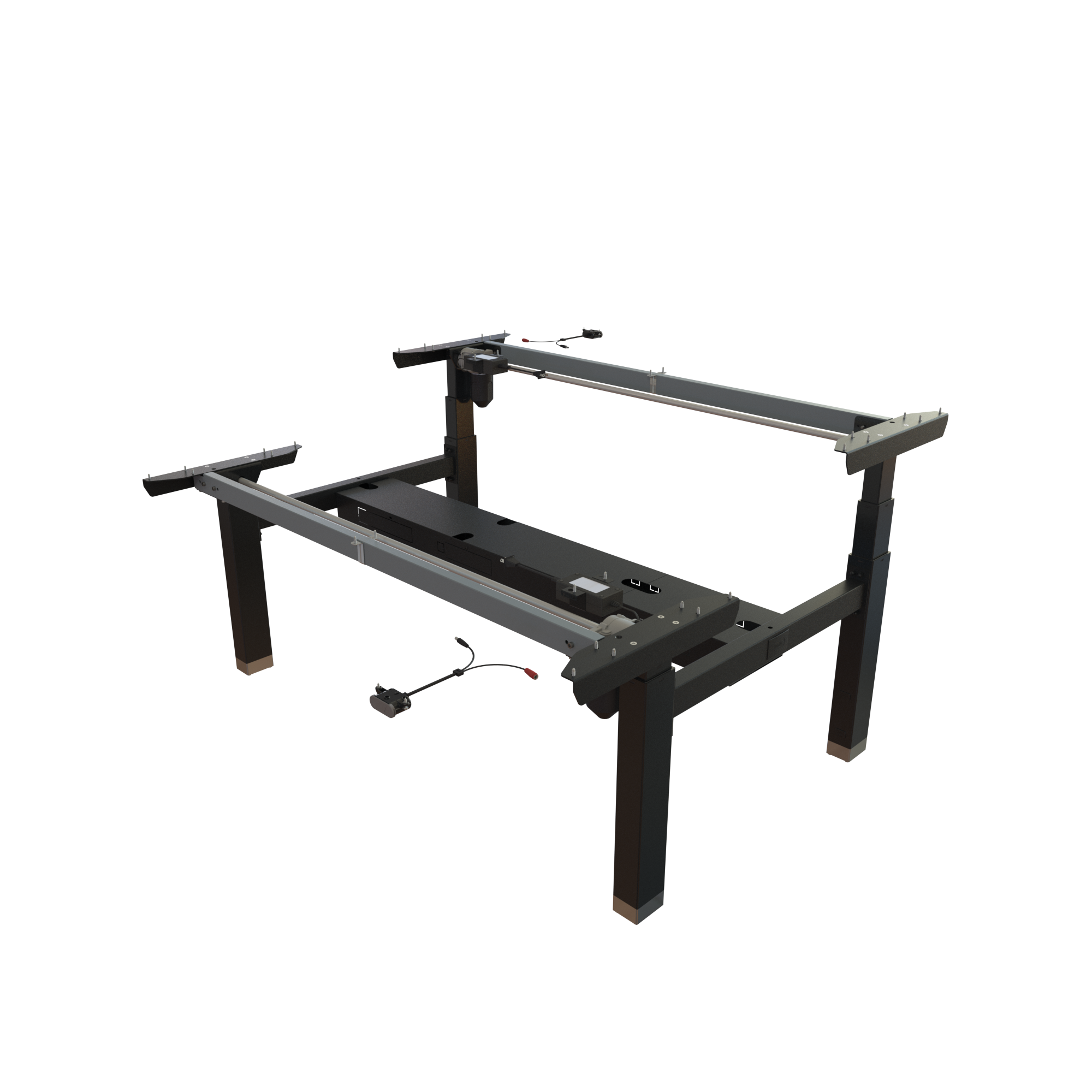 Sit Stand Desk frame | Width 142 cm | Black 