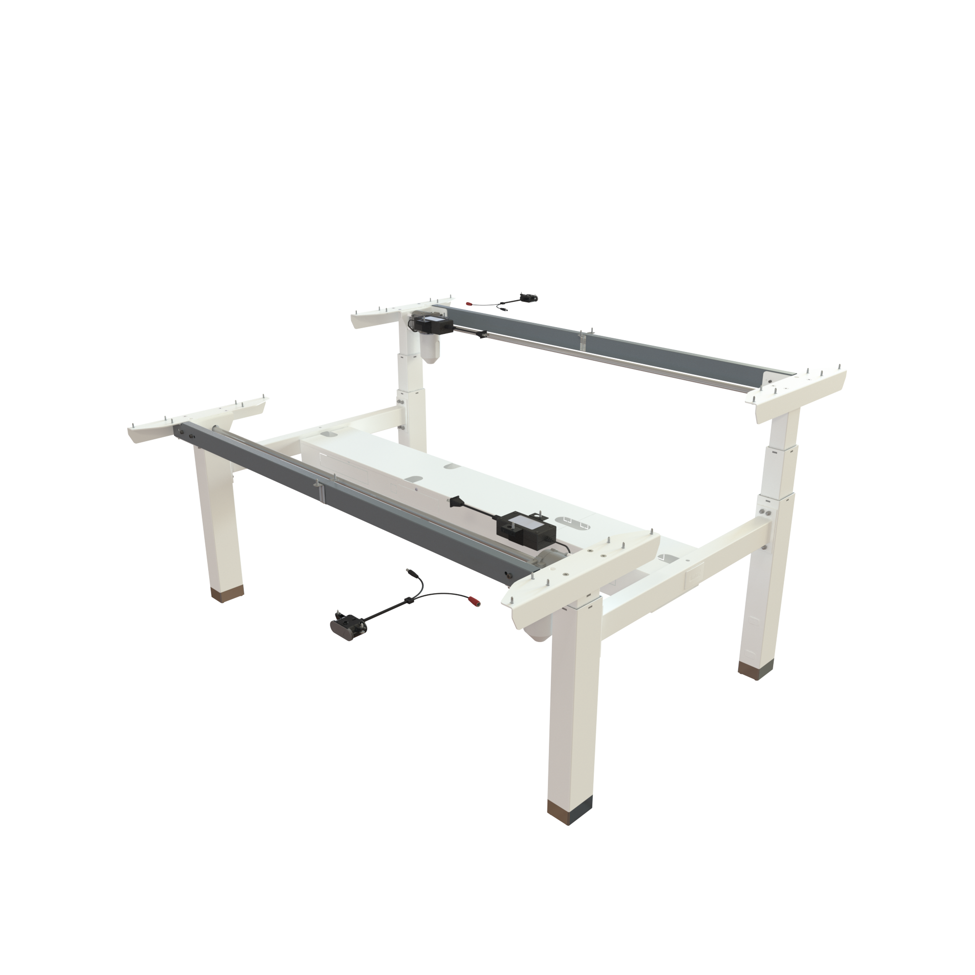 Sit Stand Desk frame | Width 142 cm | White