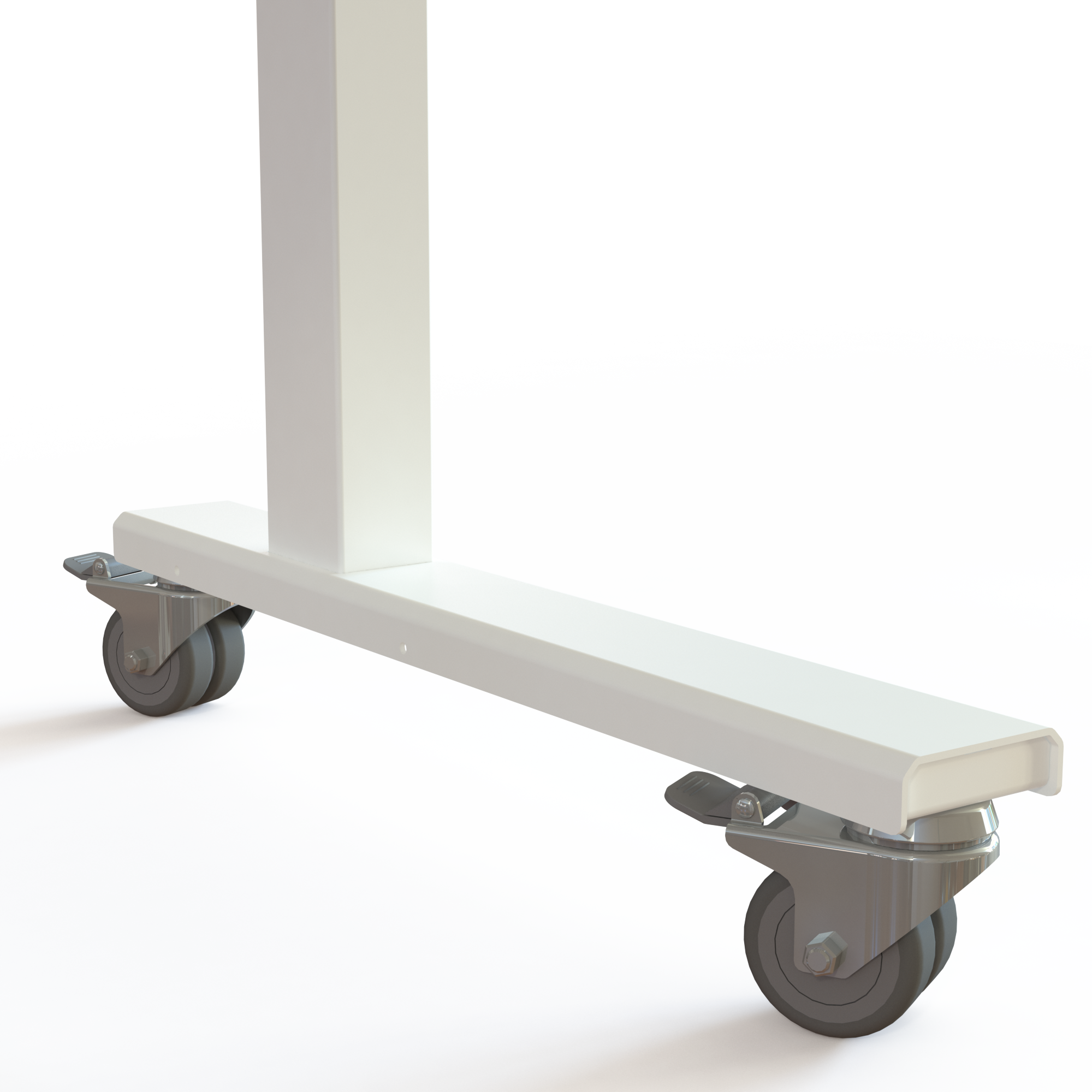 Ergonomic baby change table on wheels