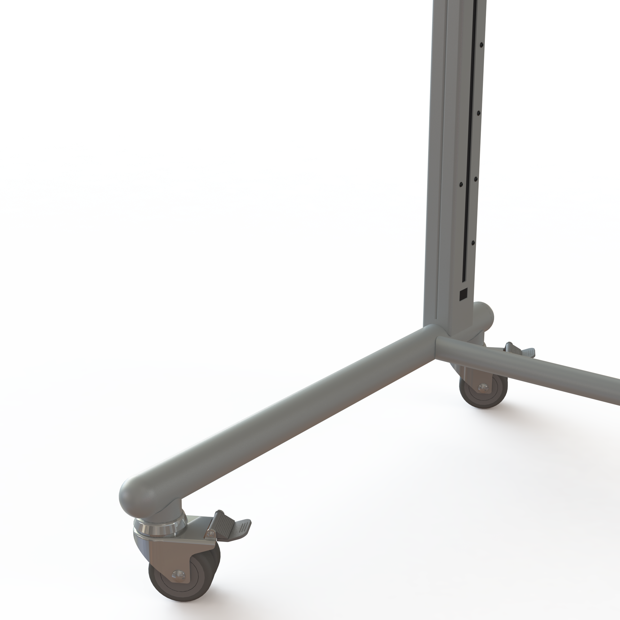 Ergonomic baby change table on wheels with electric height adjustment