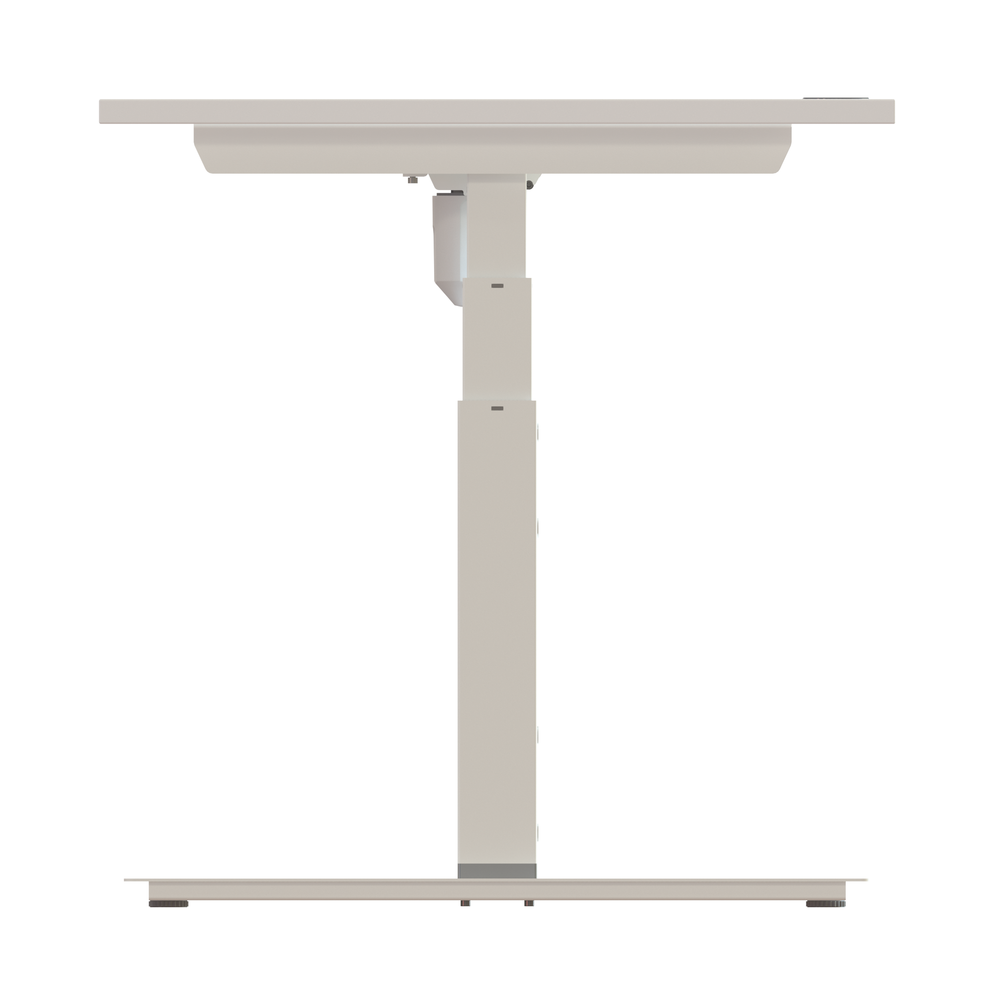 Sit Stand Desk | 120x80 cm | White with white frame
