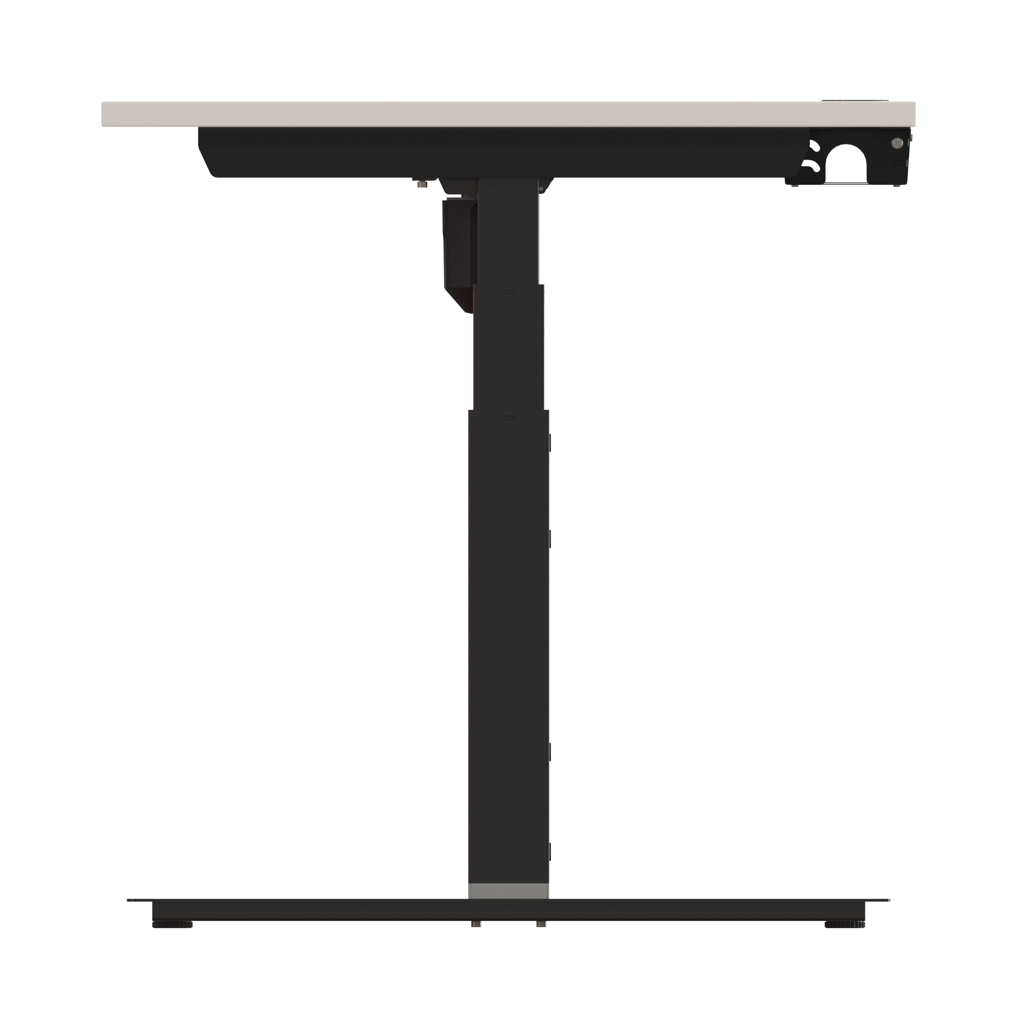 Sit Stand Desk | 180x80 cm | White with black frame
